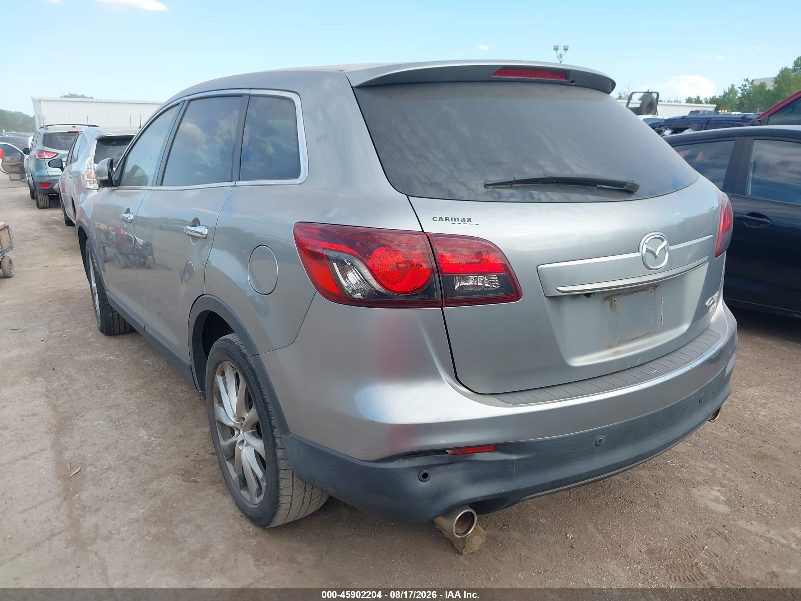 2014 Mazda Cx-9 Grand Touring Silver vin: JM3TB3DV2E0426284