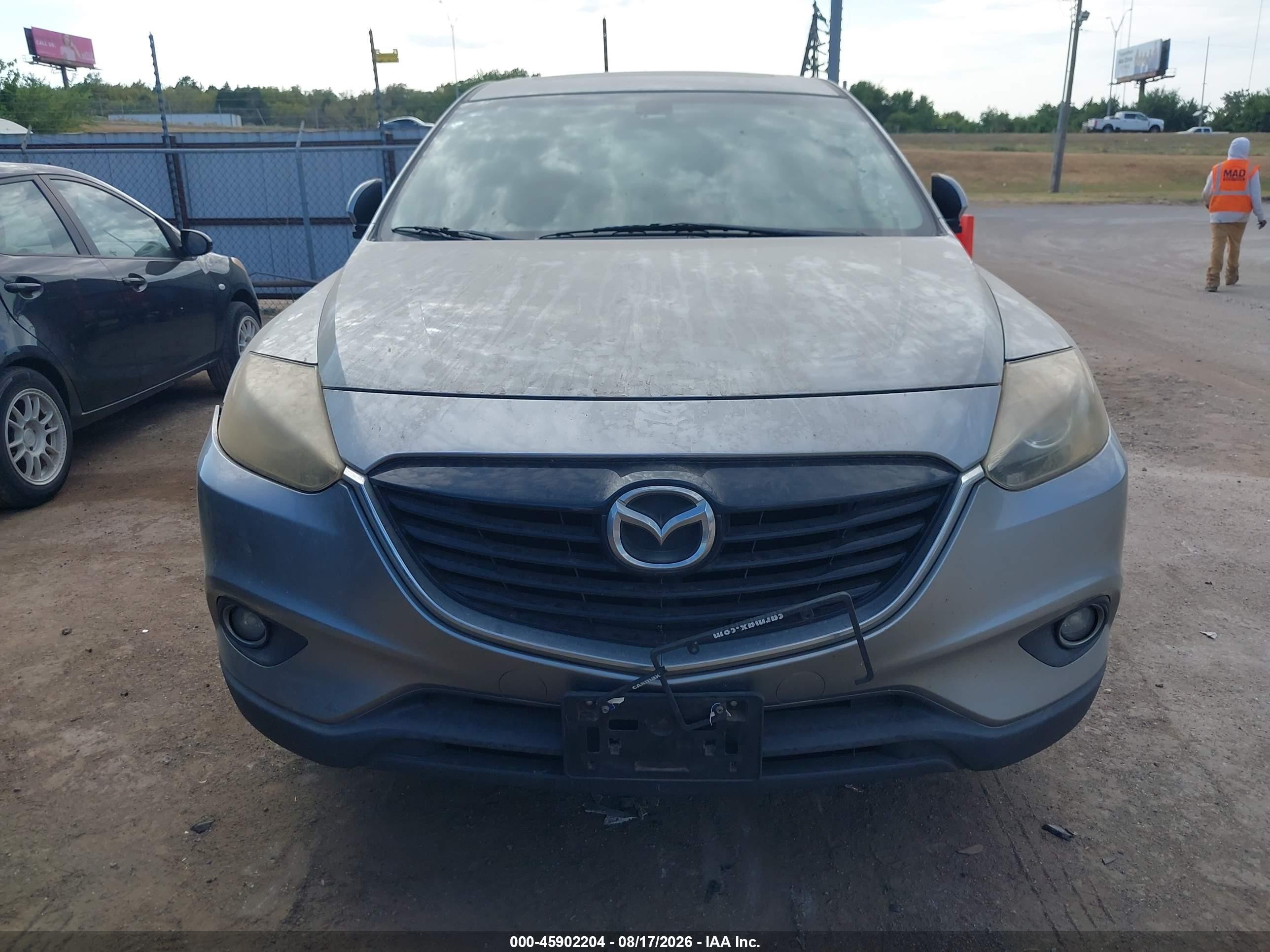 2014 Mazda Cx-9 Grand Touring Silver vin: JM3TB3DV2E0426284
