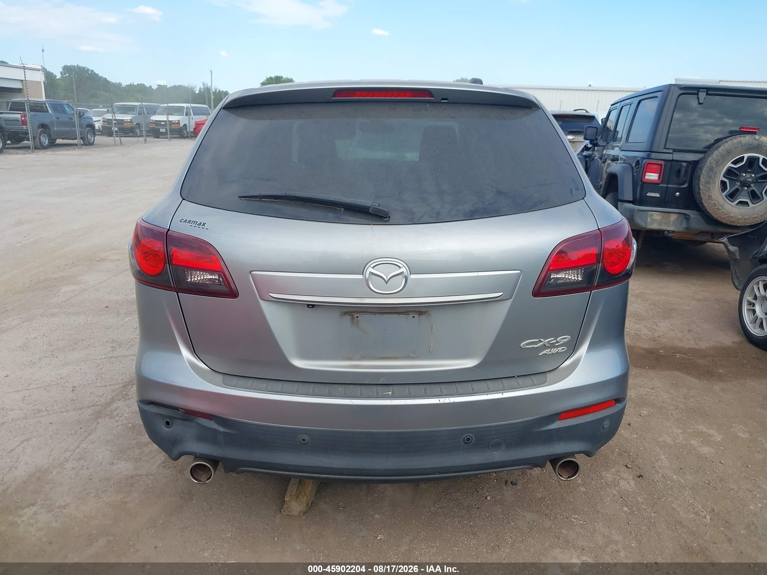 2014 Mazda Cx-9 Grand Touring Silver vin: JM3TB3DV2E0426284