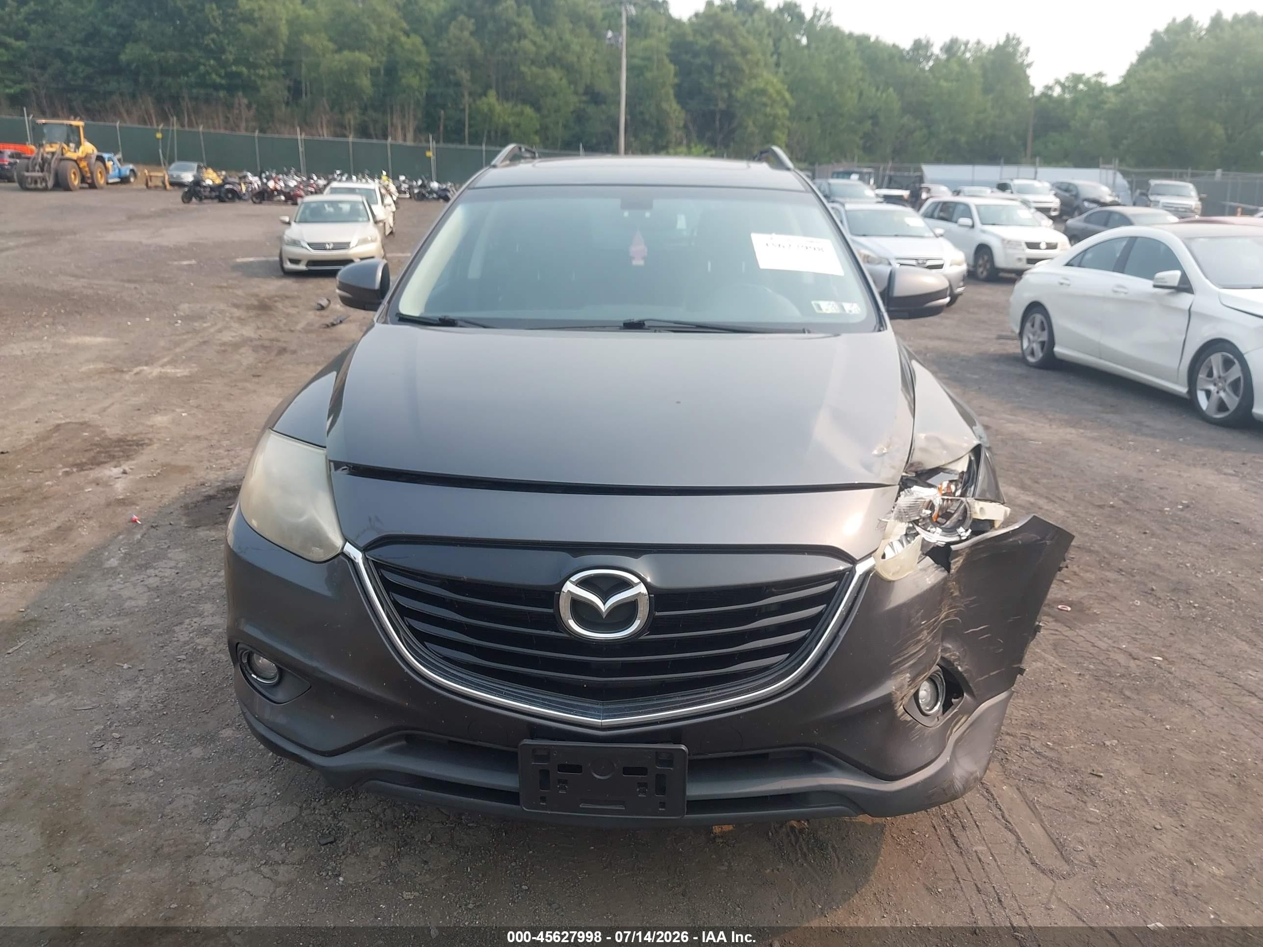 2014 Mazda Cx-9 Grand Touring Gray vin: JM3TB3DV2E0431954