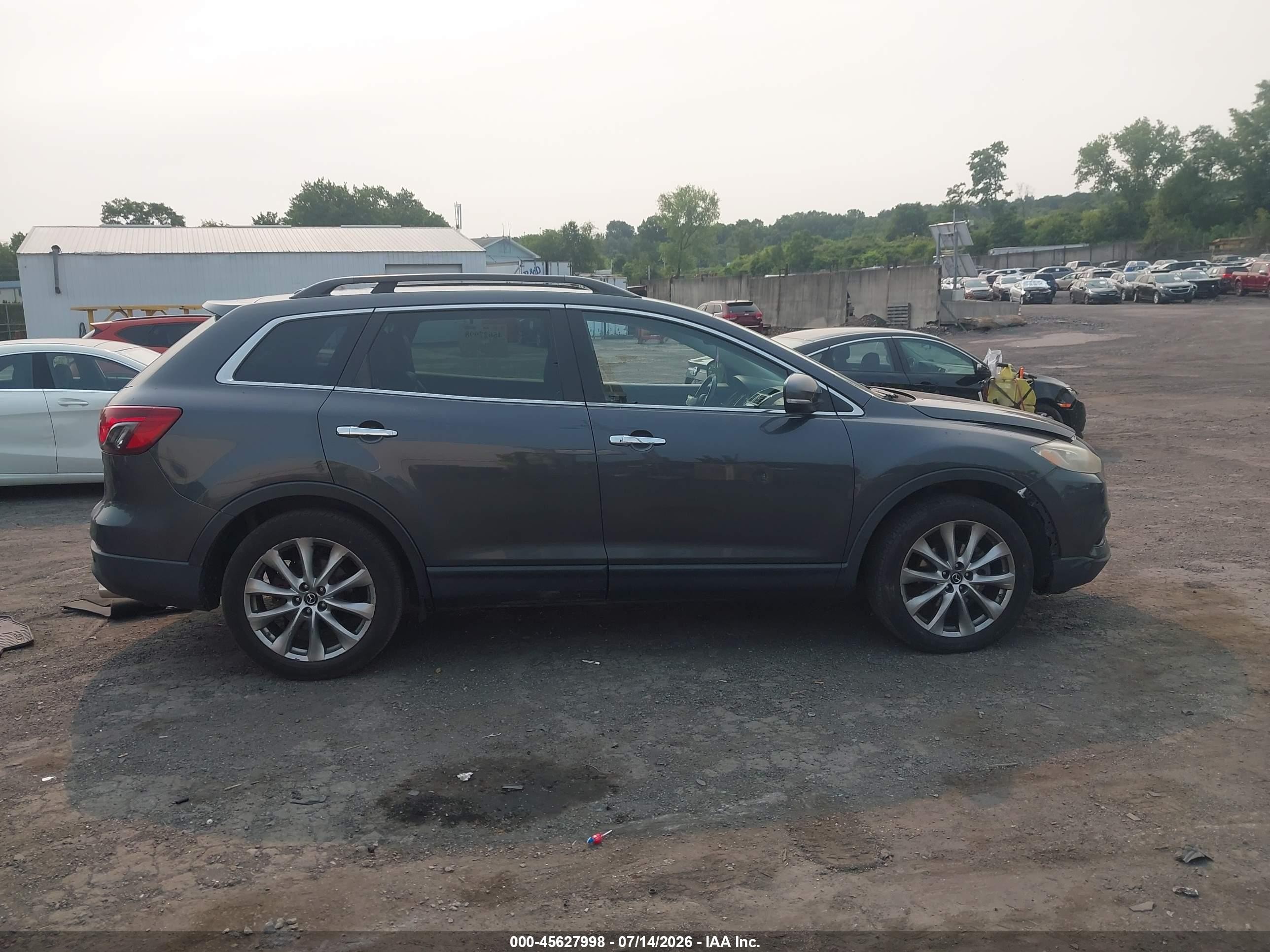2014 Mazda Cx-9 Grand Touring Gray vin: JM3TB3DV2E0431954