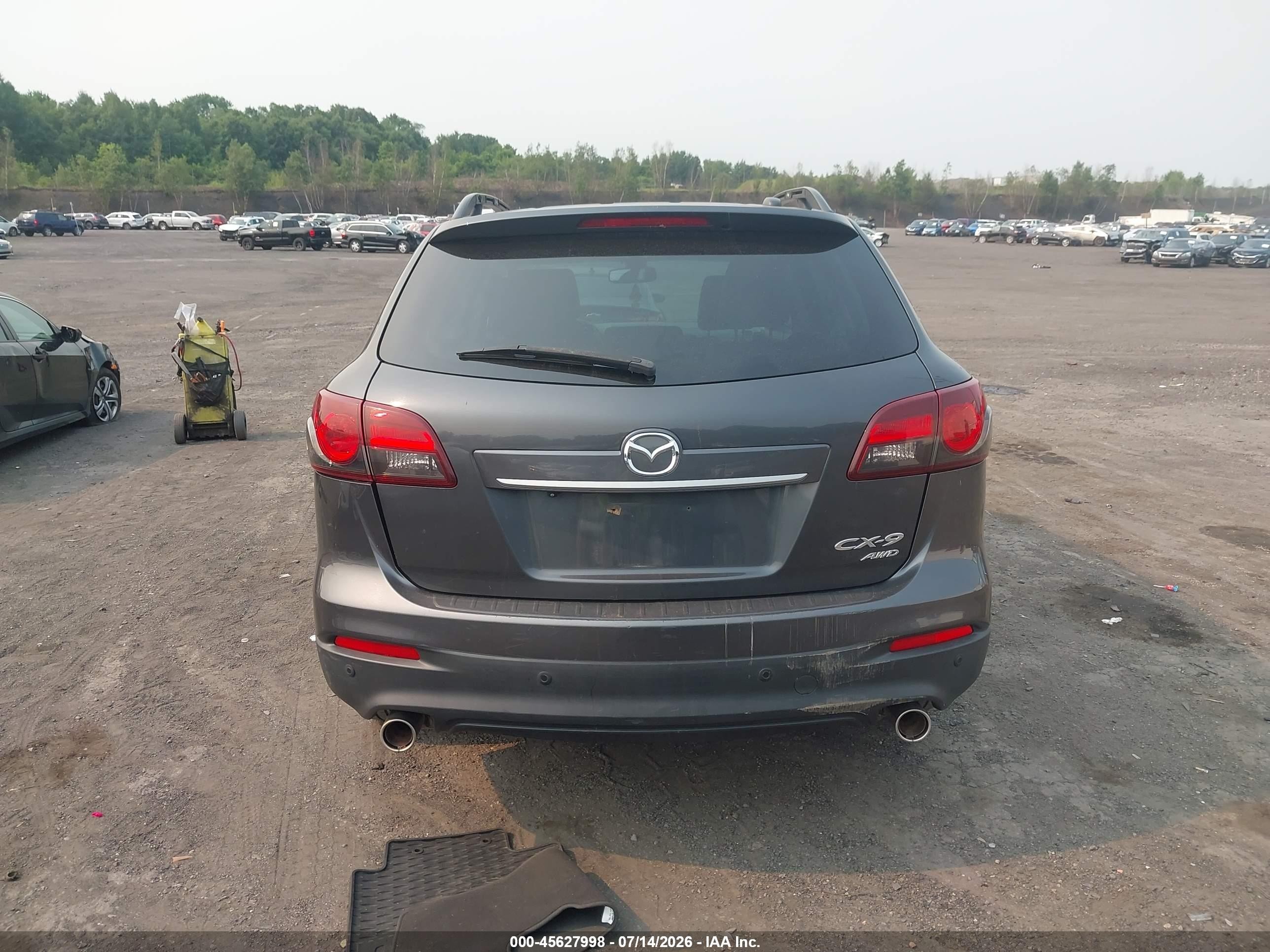2014 Mazda Cx-9 Grand Touring Gray vin: JM3TB3DV2E0431954