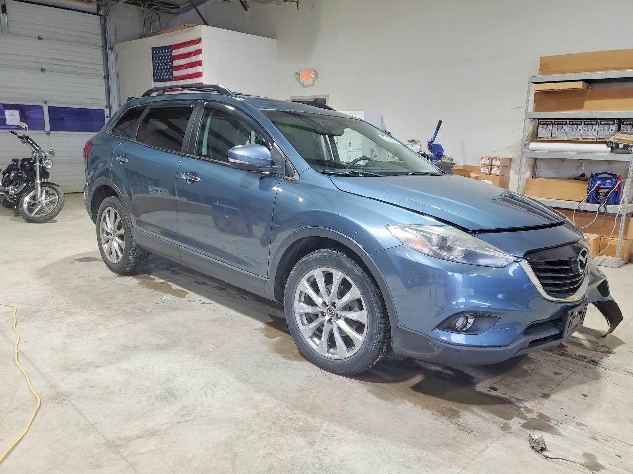 2015 Mazda Cx-9 Grand Touring Blue vin: JM3TB3DV2F0450120