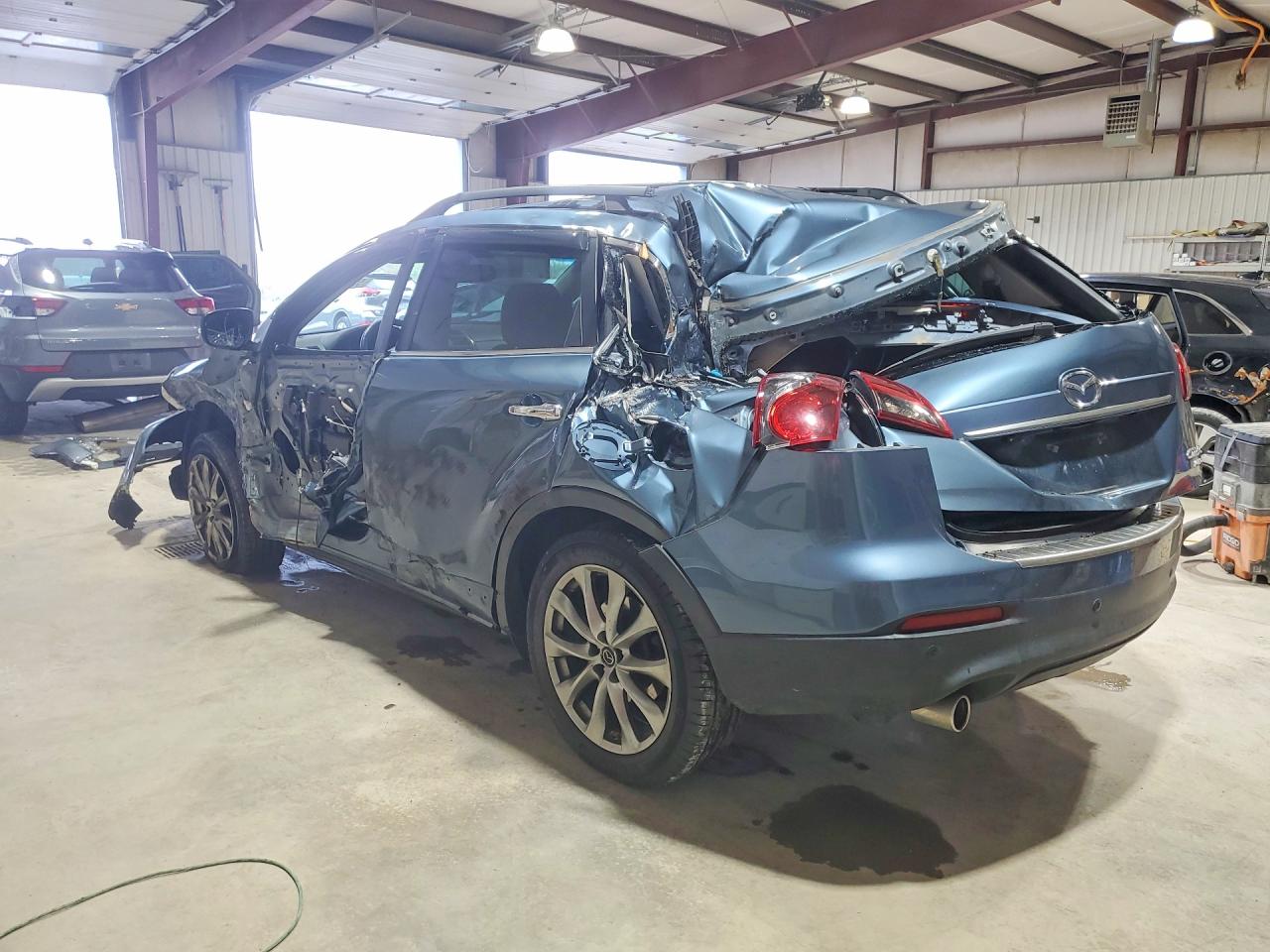 2015 Mazda Cx-9 Grand Touring Blue vin: JM3TB3DV2F0450120