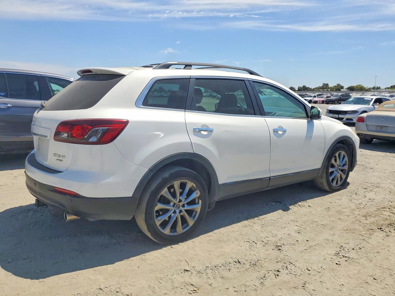 2015 Mazda Cx-9 Grand Touring White vin: JM3TB3DV2F0451686