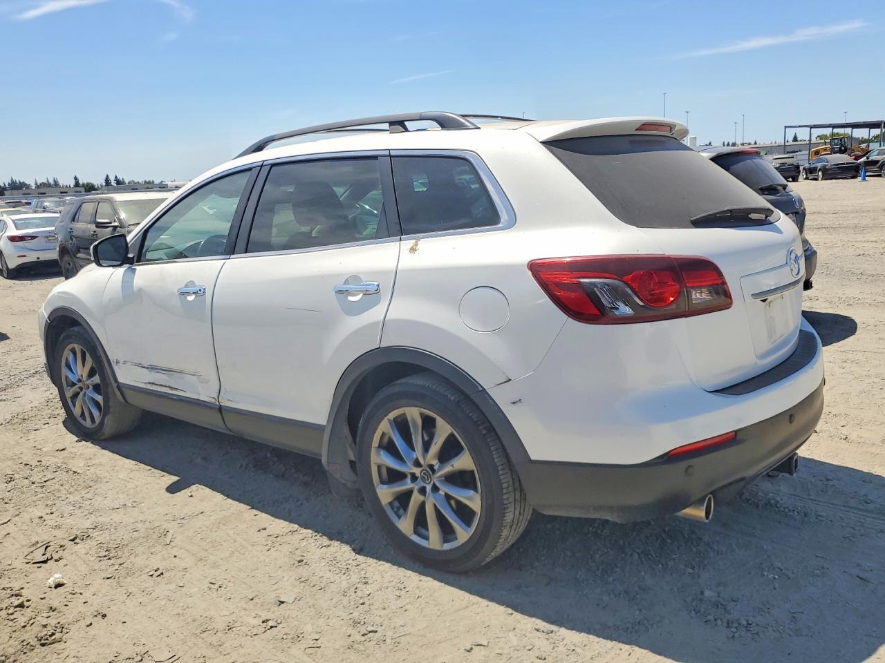 2015 Mazda Cx-9 Grand Touring White vin: JM3TB3DV2F0451686