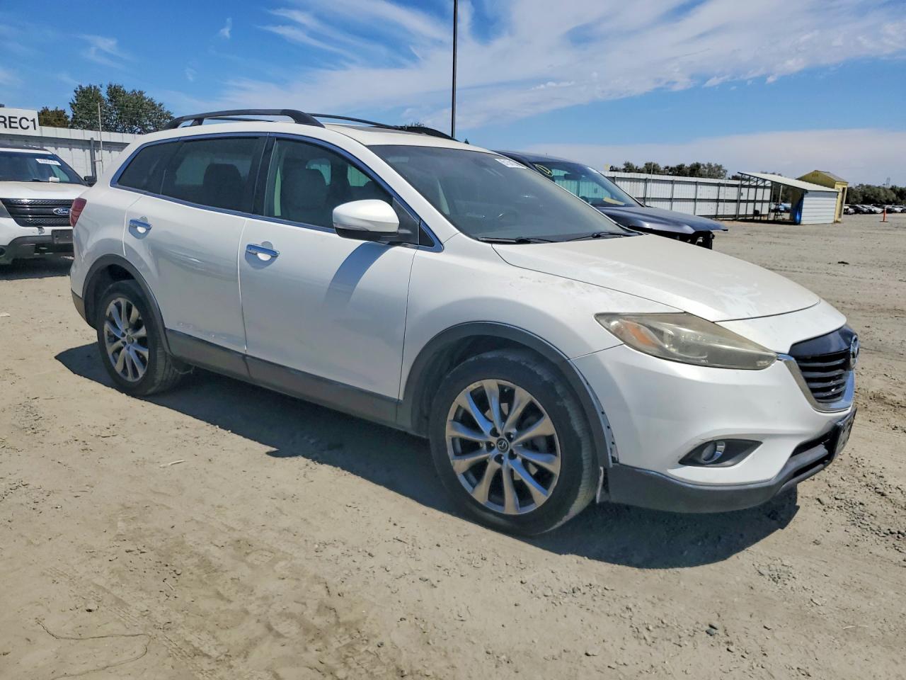 2015 Mazda Cx-9 Grand Touring White vin: JM3TB3DV2F0451686