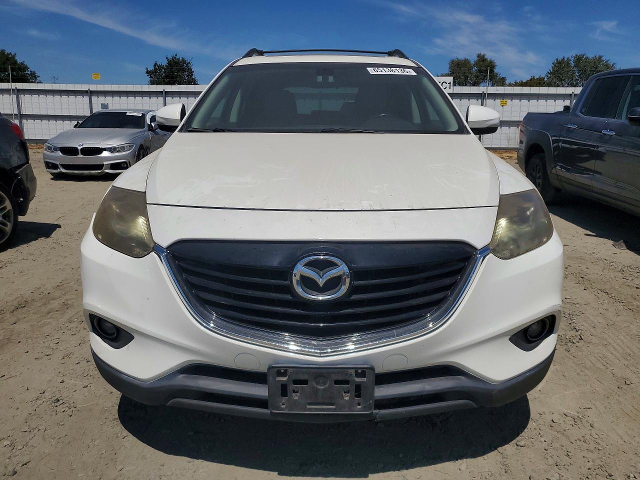 2015 Mazda Cx-9 Grand Touring White vin: JM3TB3DV2F0451686