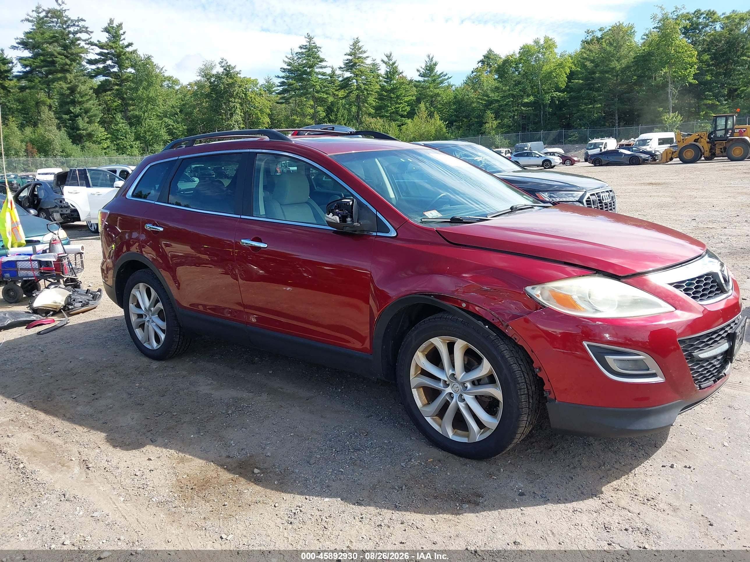 2011 Mazda Cx-9 Grand Touring Red vin: JM3TB3DV3B0309969