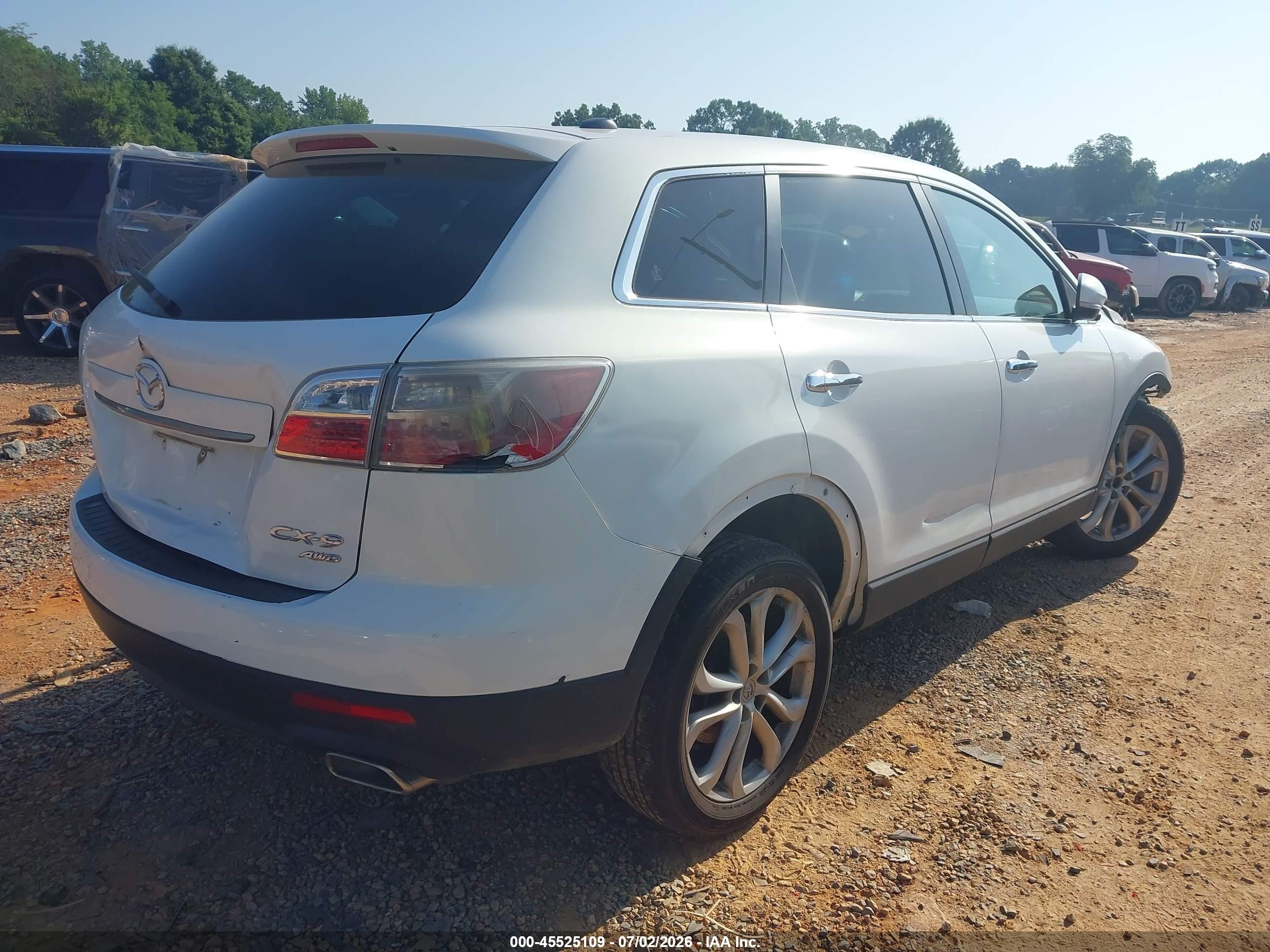 2011 Mazda Cx-9 Grand Touring Белый vin: JM3TB3DV3B0315058