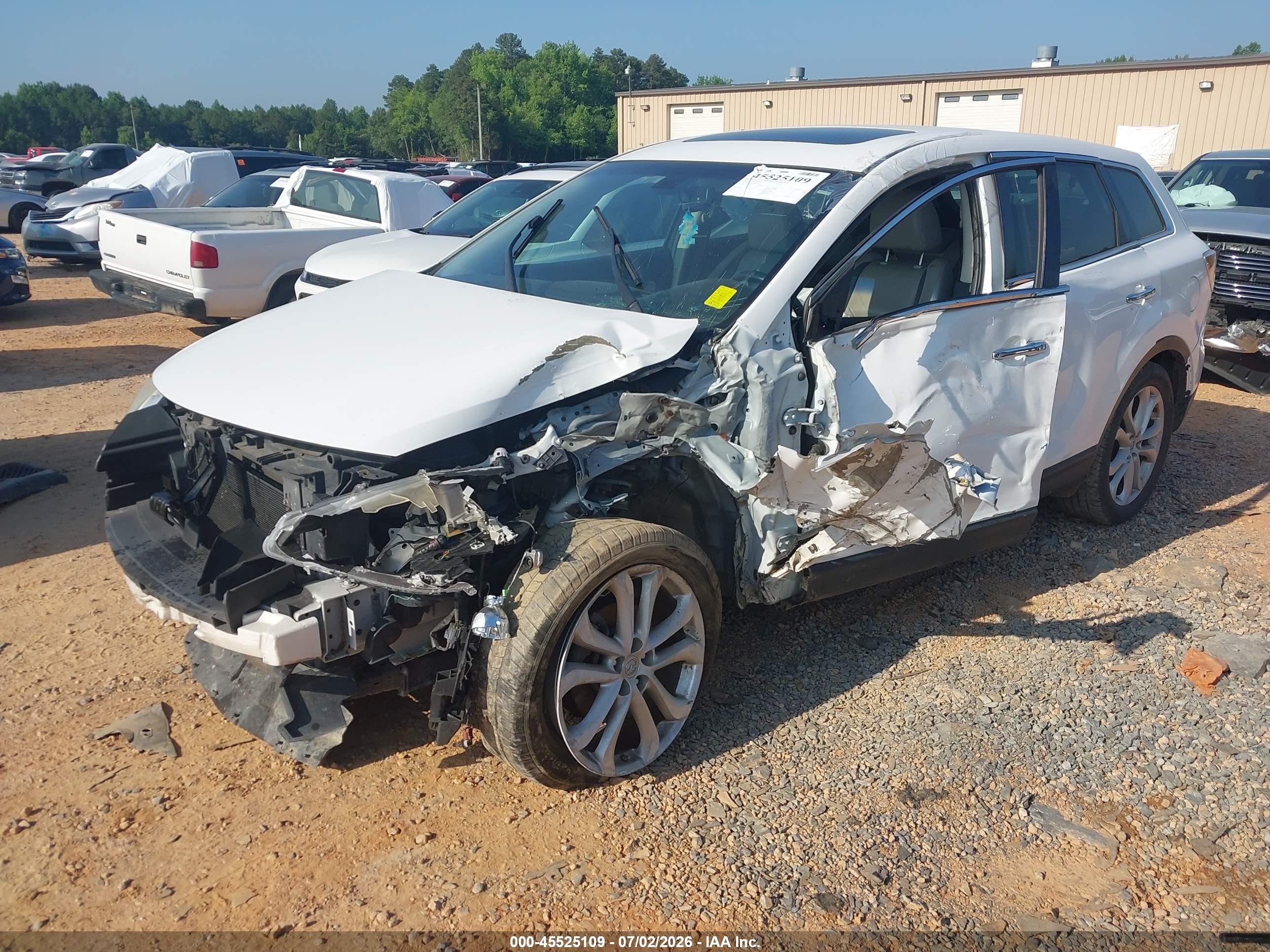 2011 Mazda Cx-9 Grand Touring Белый vin: JM3TB3DV3B0315058