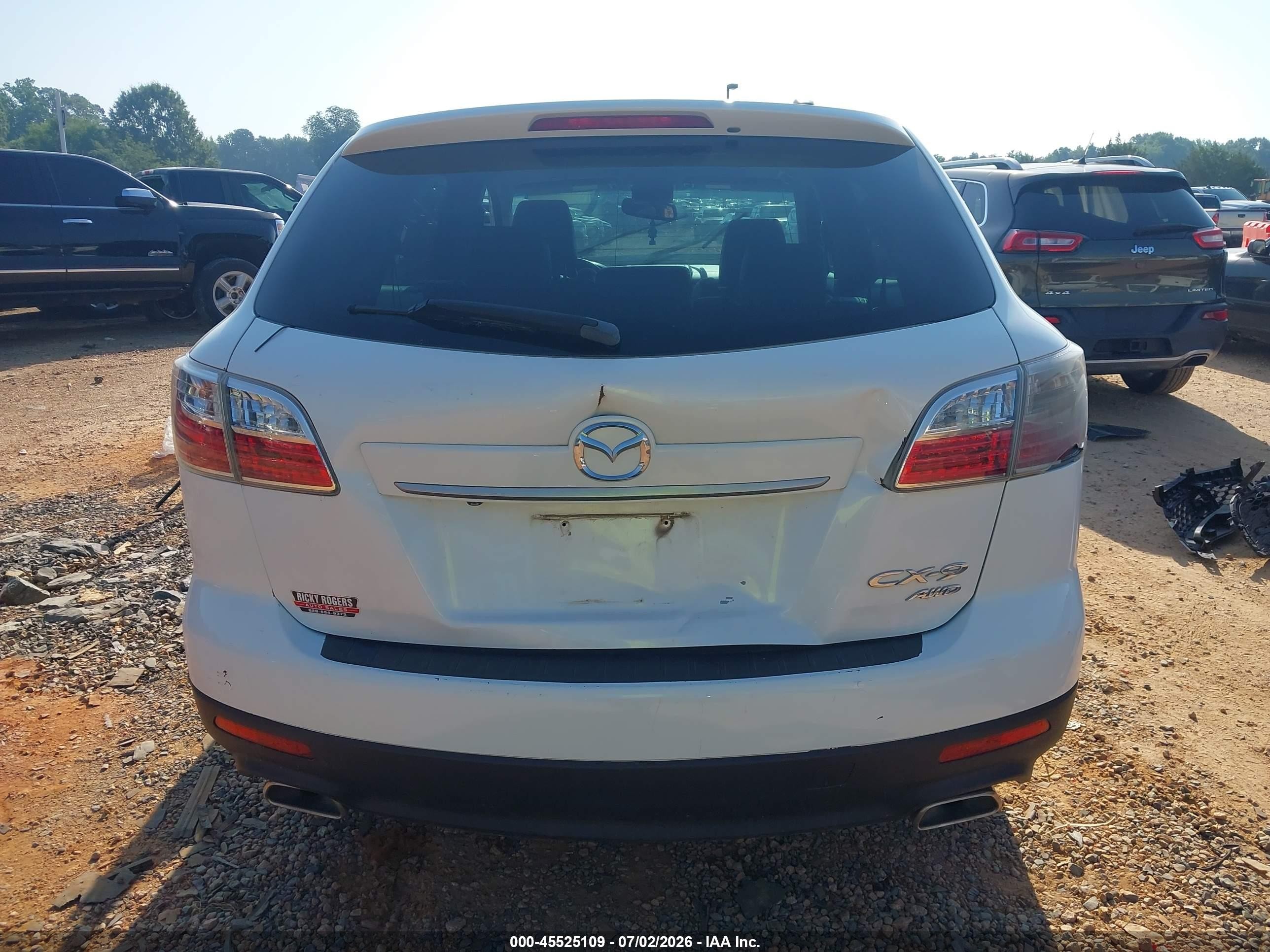 2011 Mazda Cx-9 Grand Touring Белый vin: JM3TB3DV3B0315058