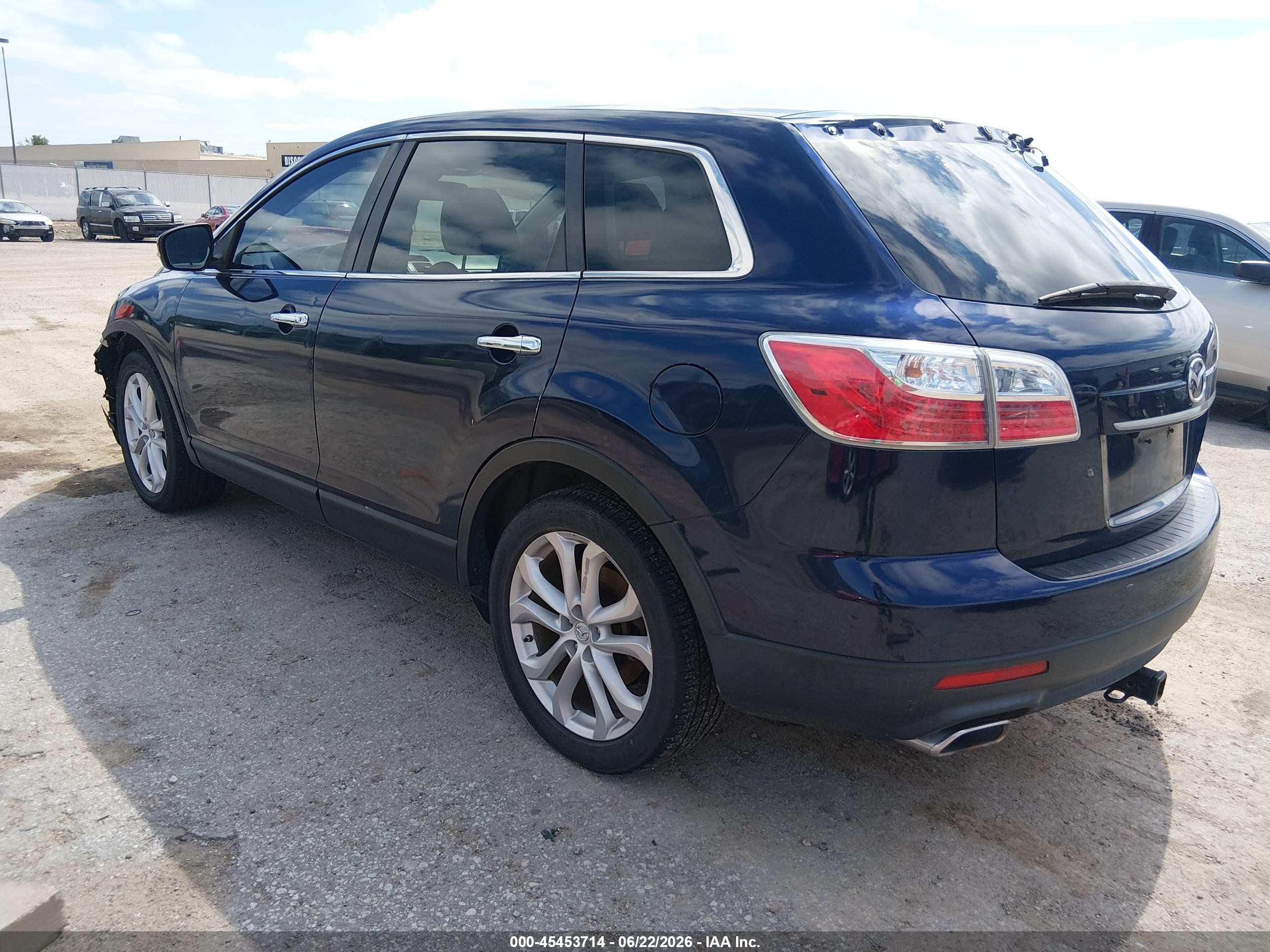 2012 Mazda Cx-9 Grand Touring Синий vin: JM3TB3DV3C0350474
