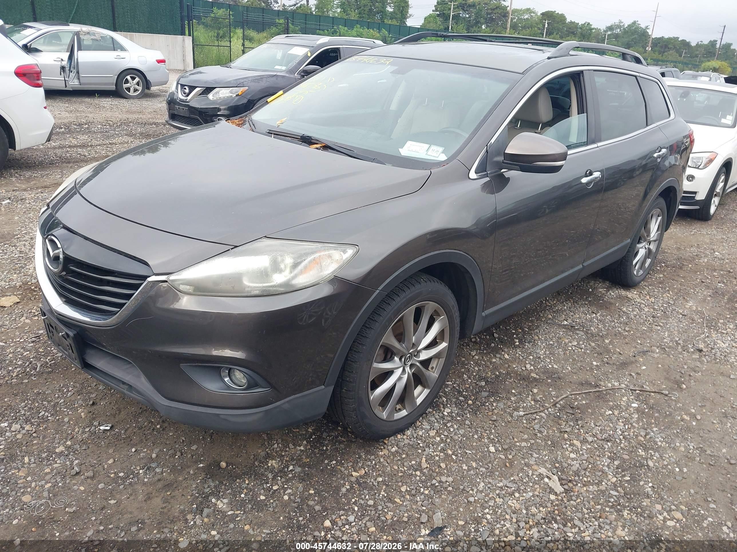 2015 Mazda Cx-9 Grand Touring Brown vin: JM3TB3DV3F0463152