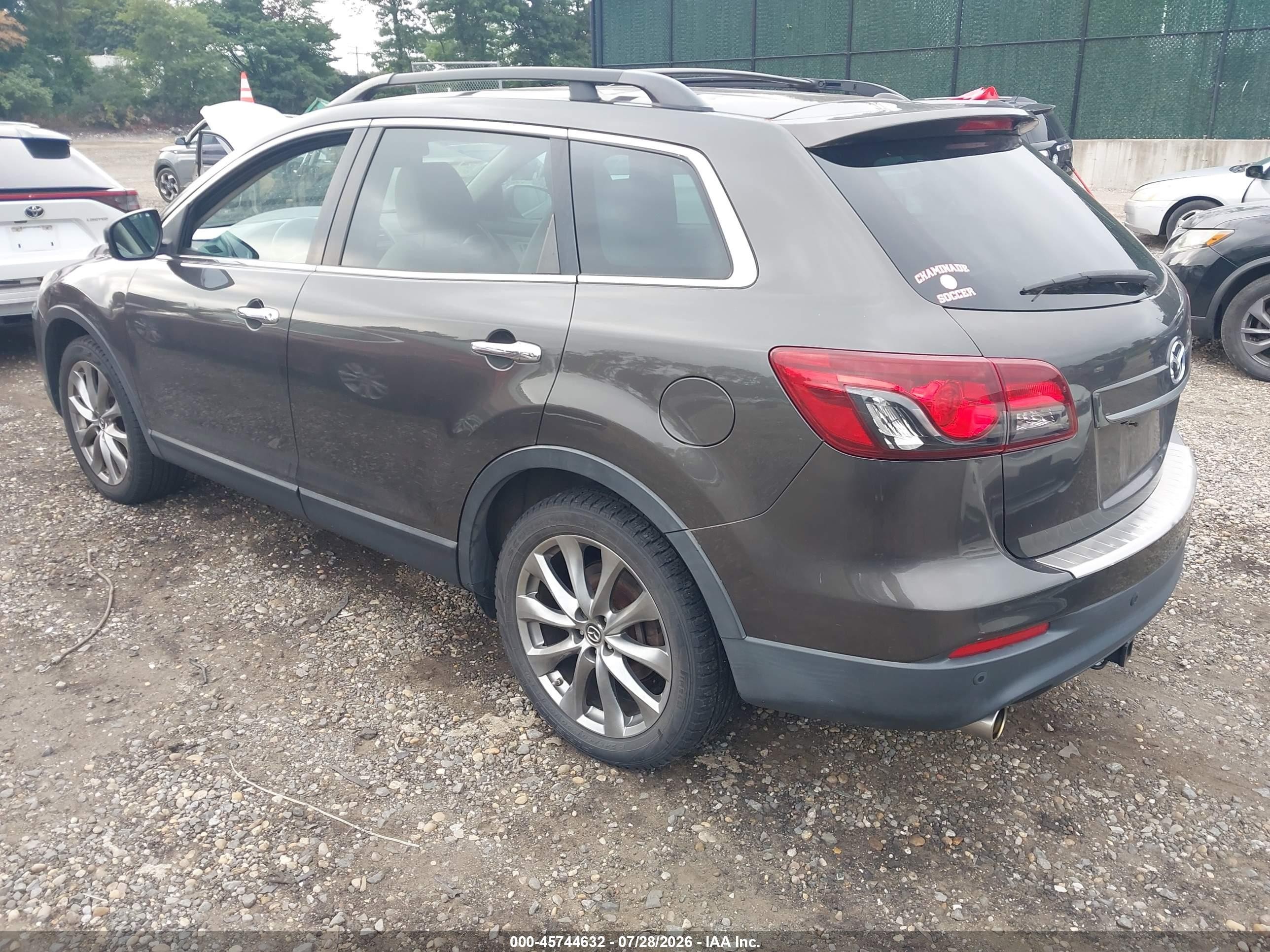 2015 Mazda Cx-9 Grand Touring Brown vin: JM3TB3DV3F0463152