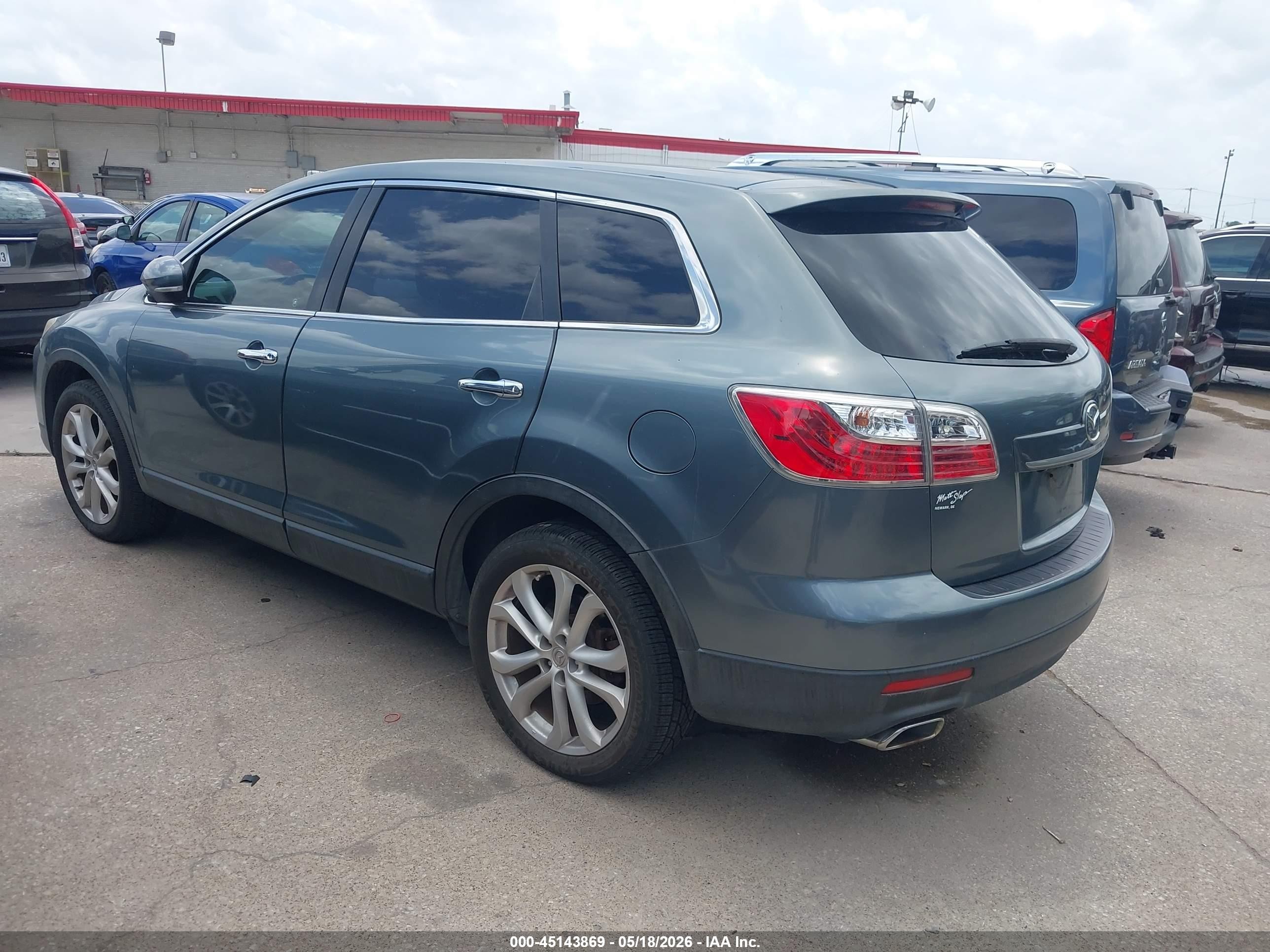 2011 Mazda Cx-9 Grand Touring Teal vin: JM3TB3DV4B0302657