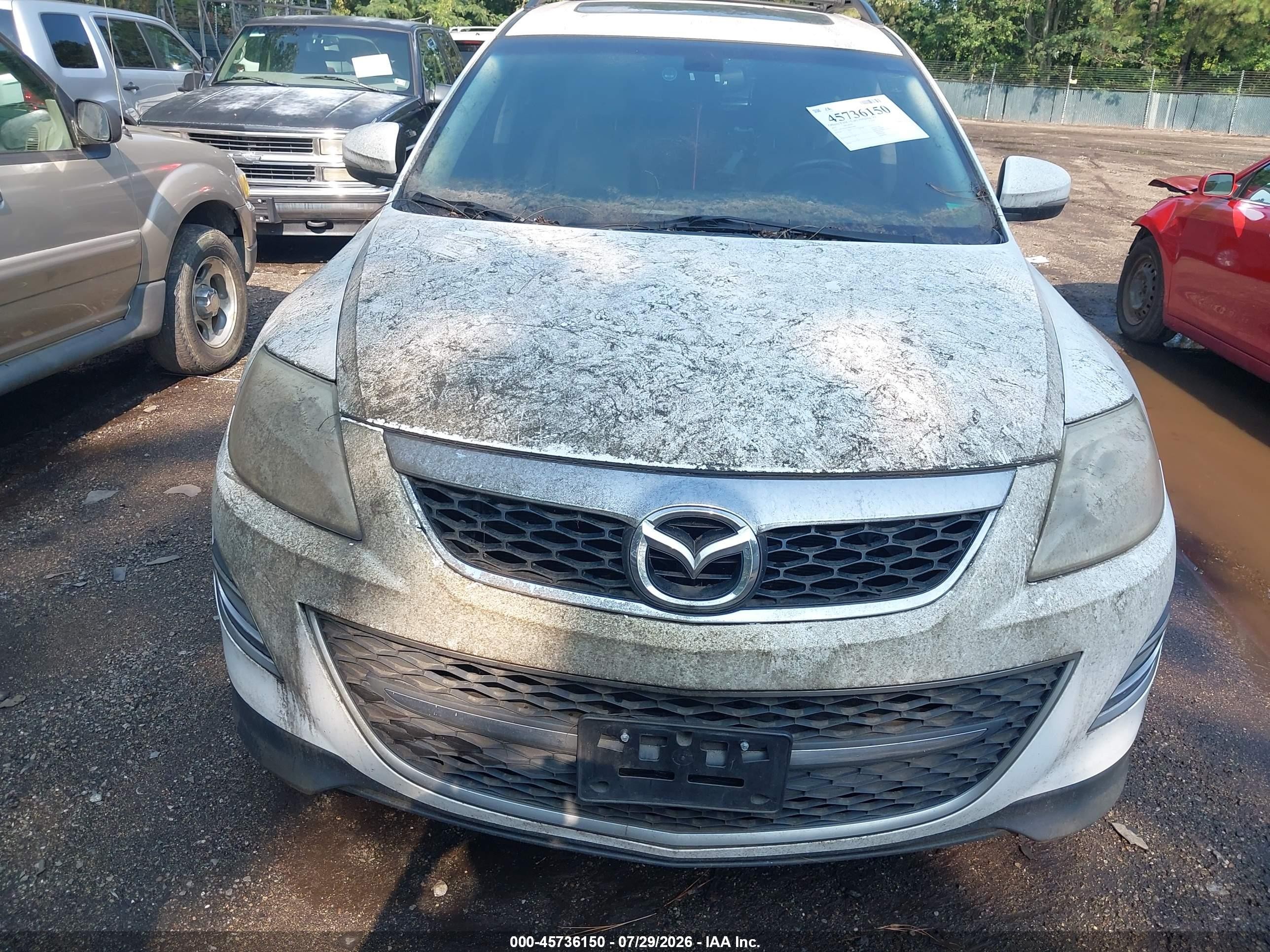 2011 Mazda Cx-9 Grand Touring White vin: JM3TB3DV4B0325985