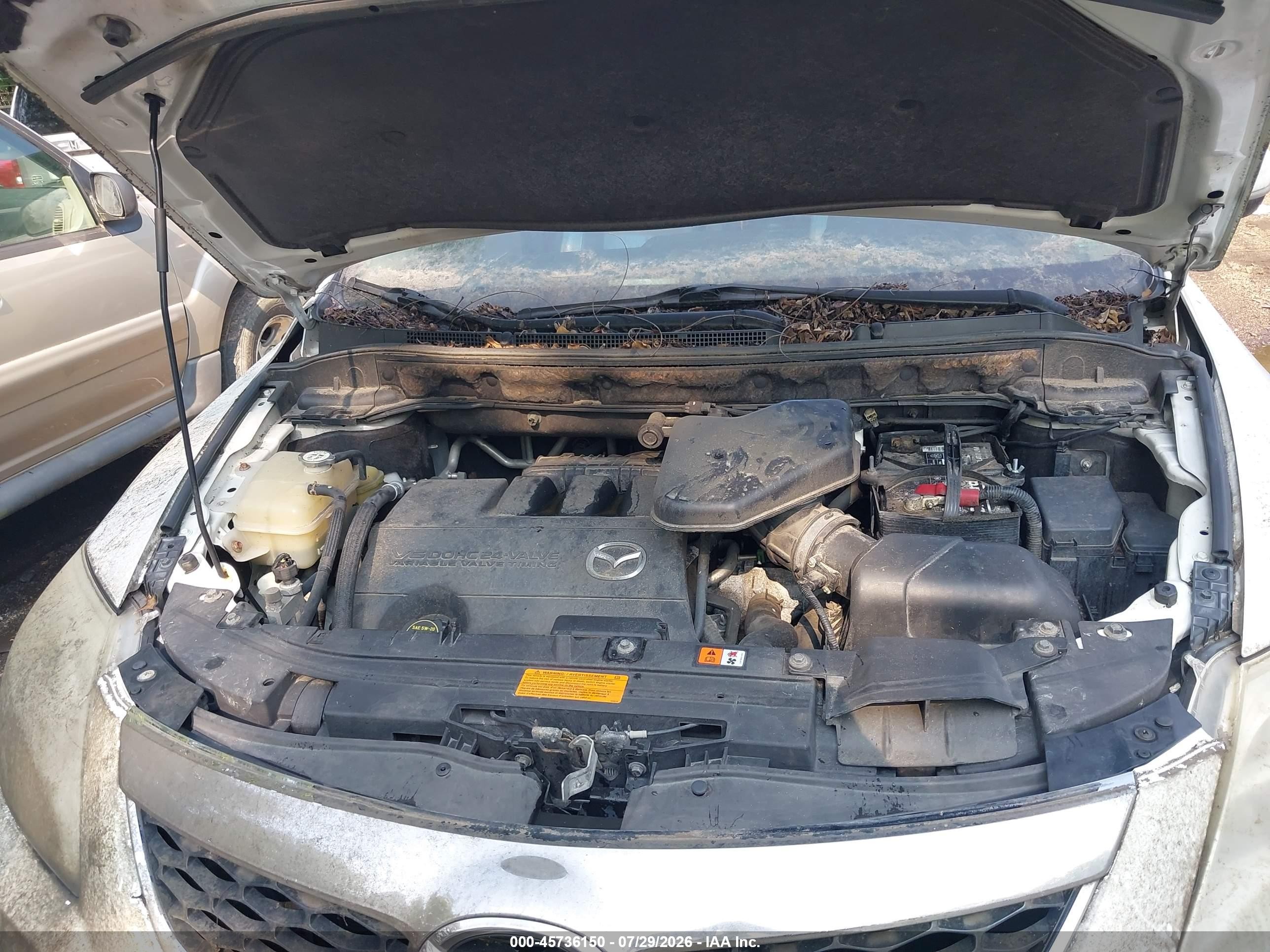 2011 Mazda Cx-9 Grand Touring White vin: JM3TB3DV4B0325985
