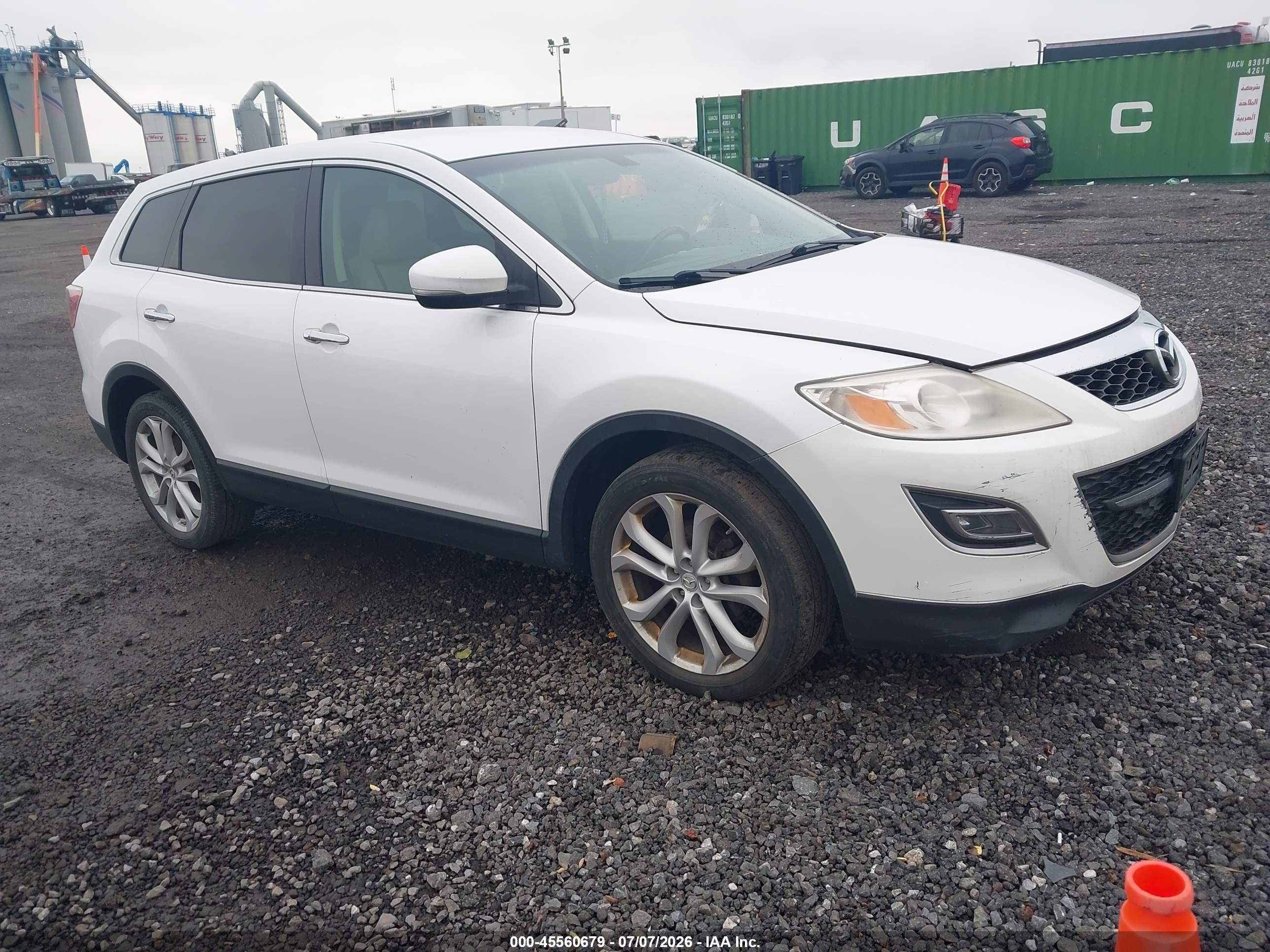 2012 Mazda Cx-9 Grand Touring White vin: JM3TB3DV4C0335272
