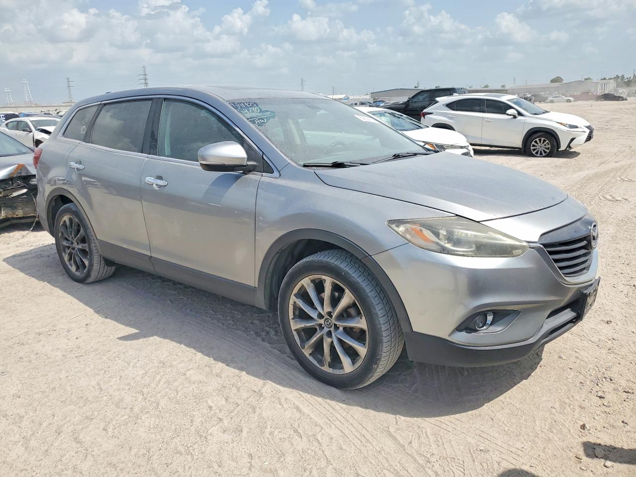 2014 Mazda Cx-9 Grand Touring Silver vin: JM3TB3DV4E0433480