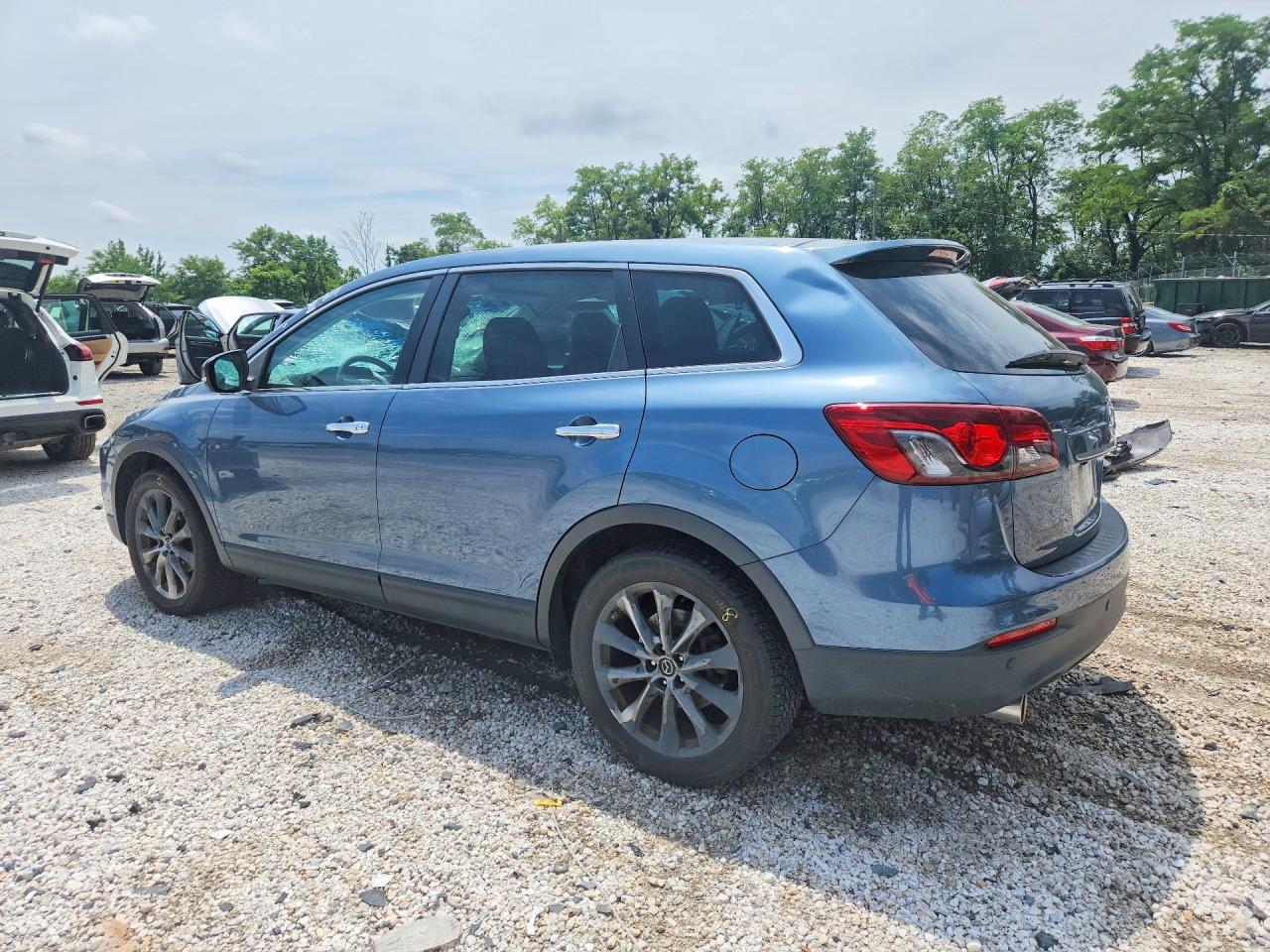 2015 Mazda Cx-9 Grand Touring Blue vin: JM3TB3DV4F0458722