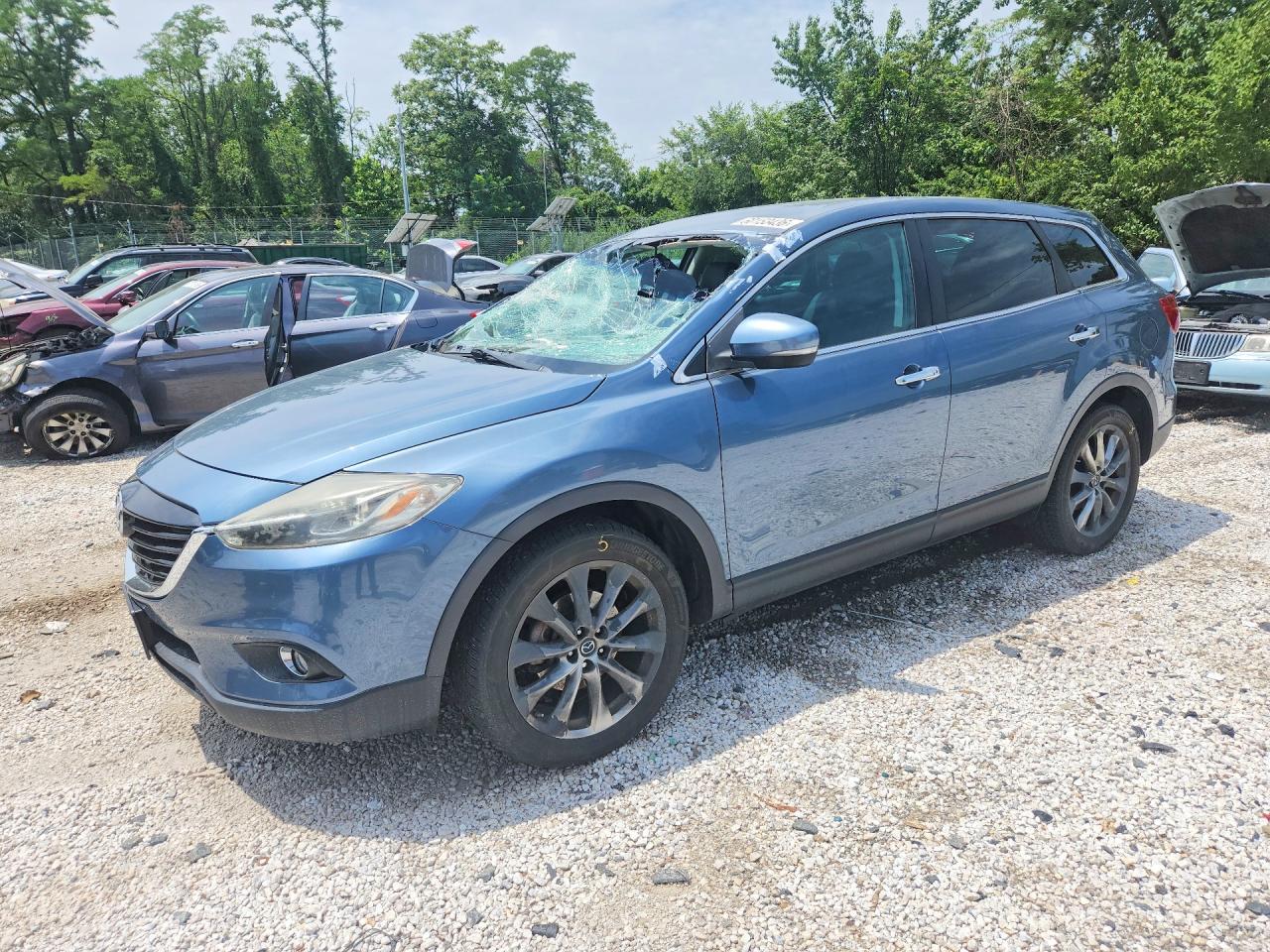 2015 Mazda Cx-9 Grand Touring Синий vin: JM3TB3DV4F0458722
