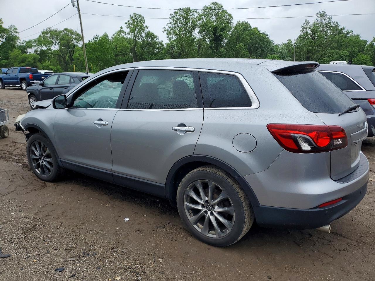 2014 Mazda Cx-9 Grand Touring Silver vin: JM3TB3DV5E0444536