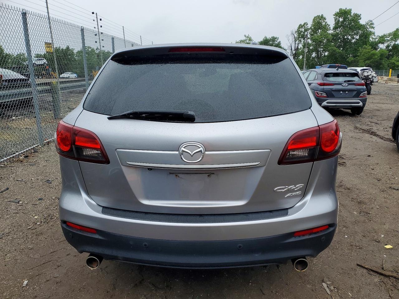 2014 Mazda Cx-9 Grand Touring Silver vin: JM3TB3DV5E0444536