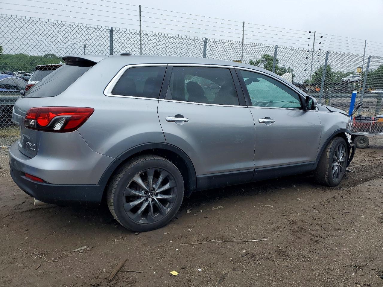 2014 Mazda Cx-9 Grand Touring Silver vin: JM3TB3DV5E0444536