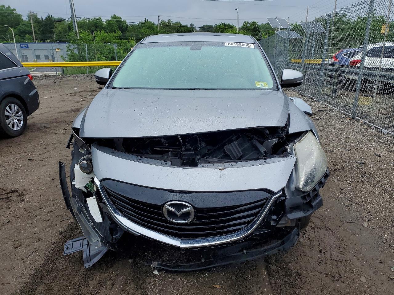 2014 Mazda Cx-9 Grand Touring Silver vin: JM3TB3DV5E0444536