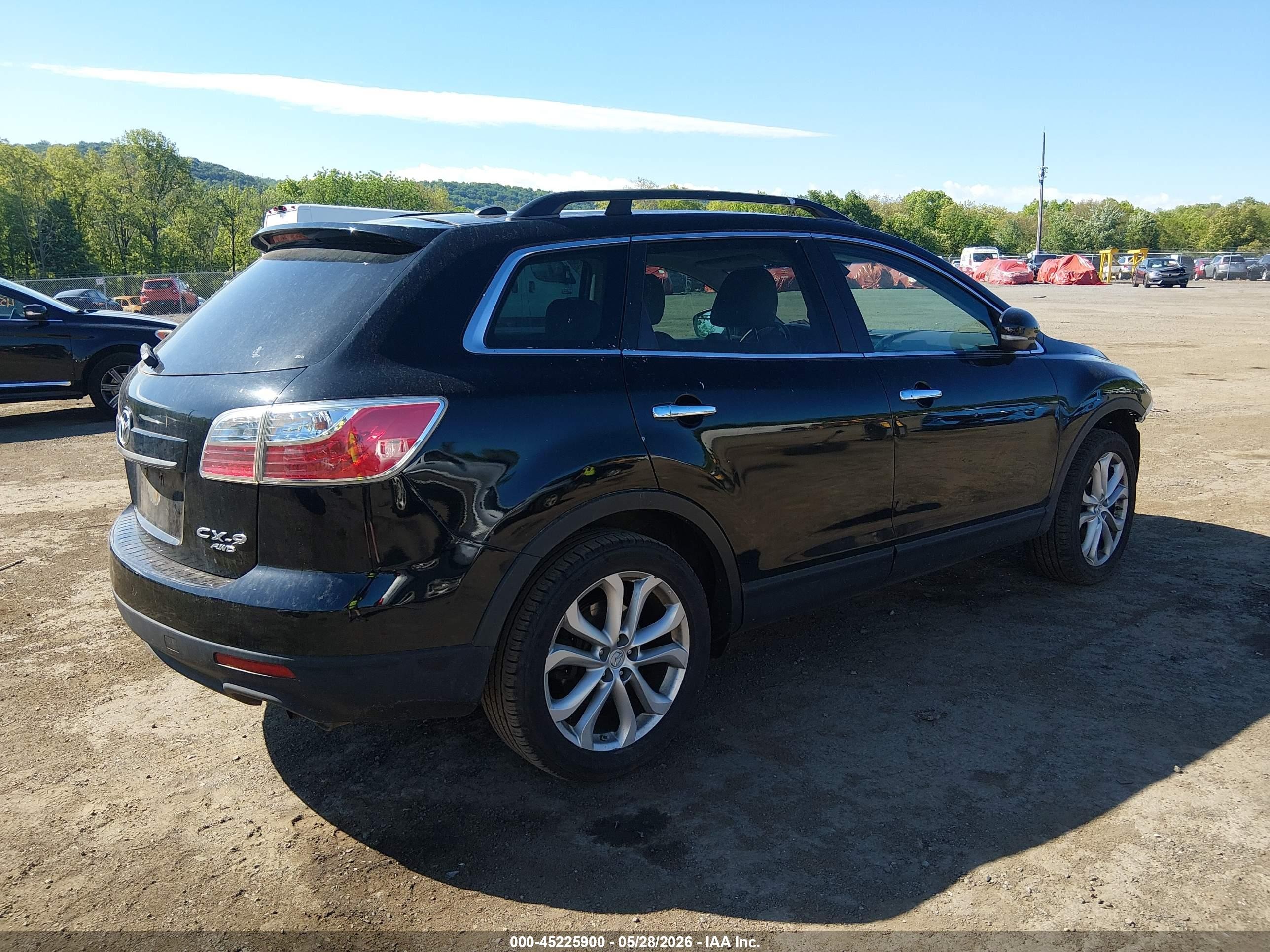 2011 Mazda Cx-9 Grand Touring Black vin: JM3TB3DV6B0300991
