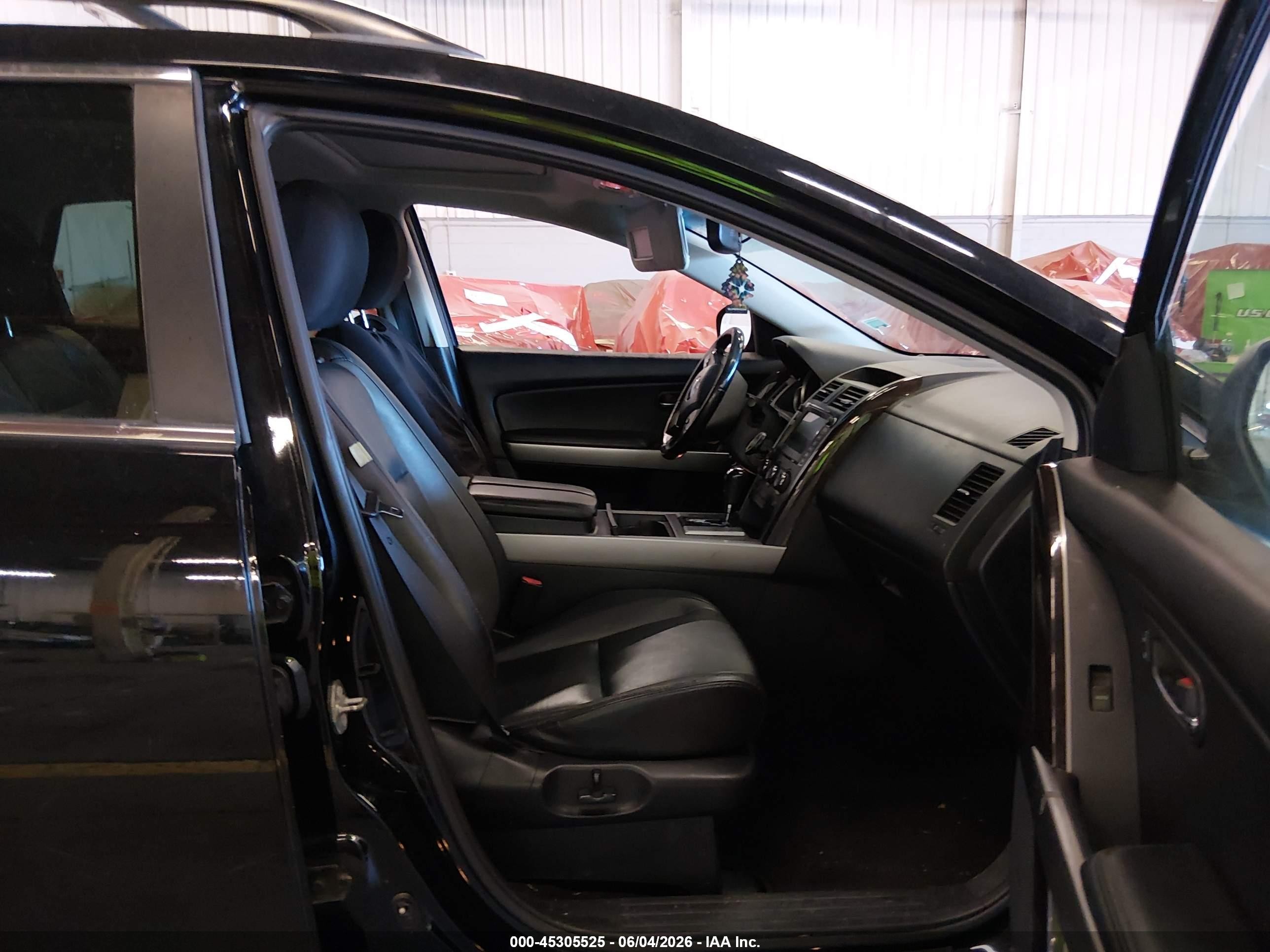 2012 Mazda Cx-9 Grand Touring Black vin: JM3TB3DV6C0348394