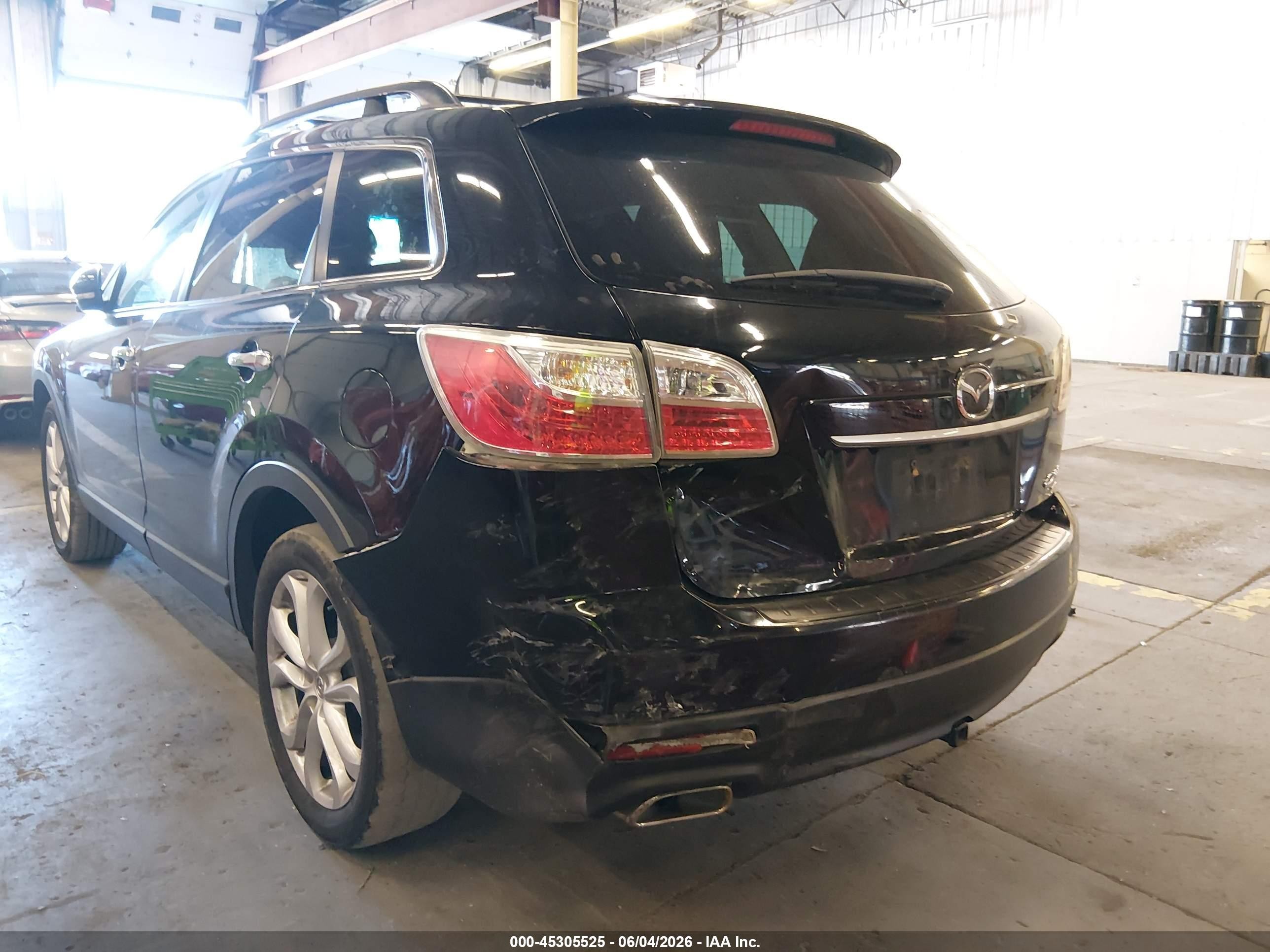 2012 Mazda Cx-9 Grand Touring Black vin: JM3TB3DV6C0348394