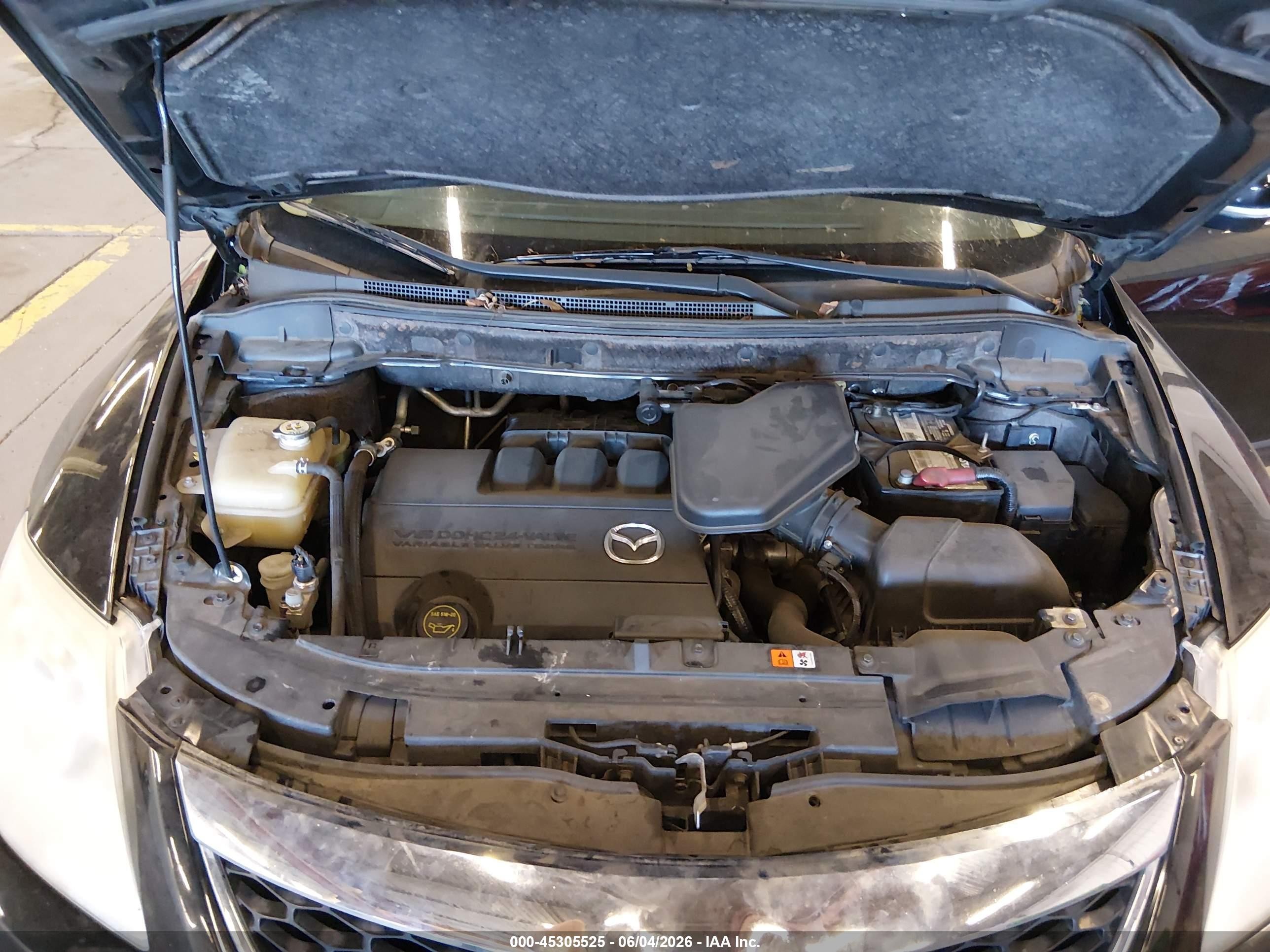 2012 Mazda Cx-9 Grand Touring Black vin: JM3TB3DV6C0348394