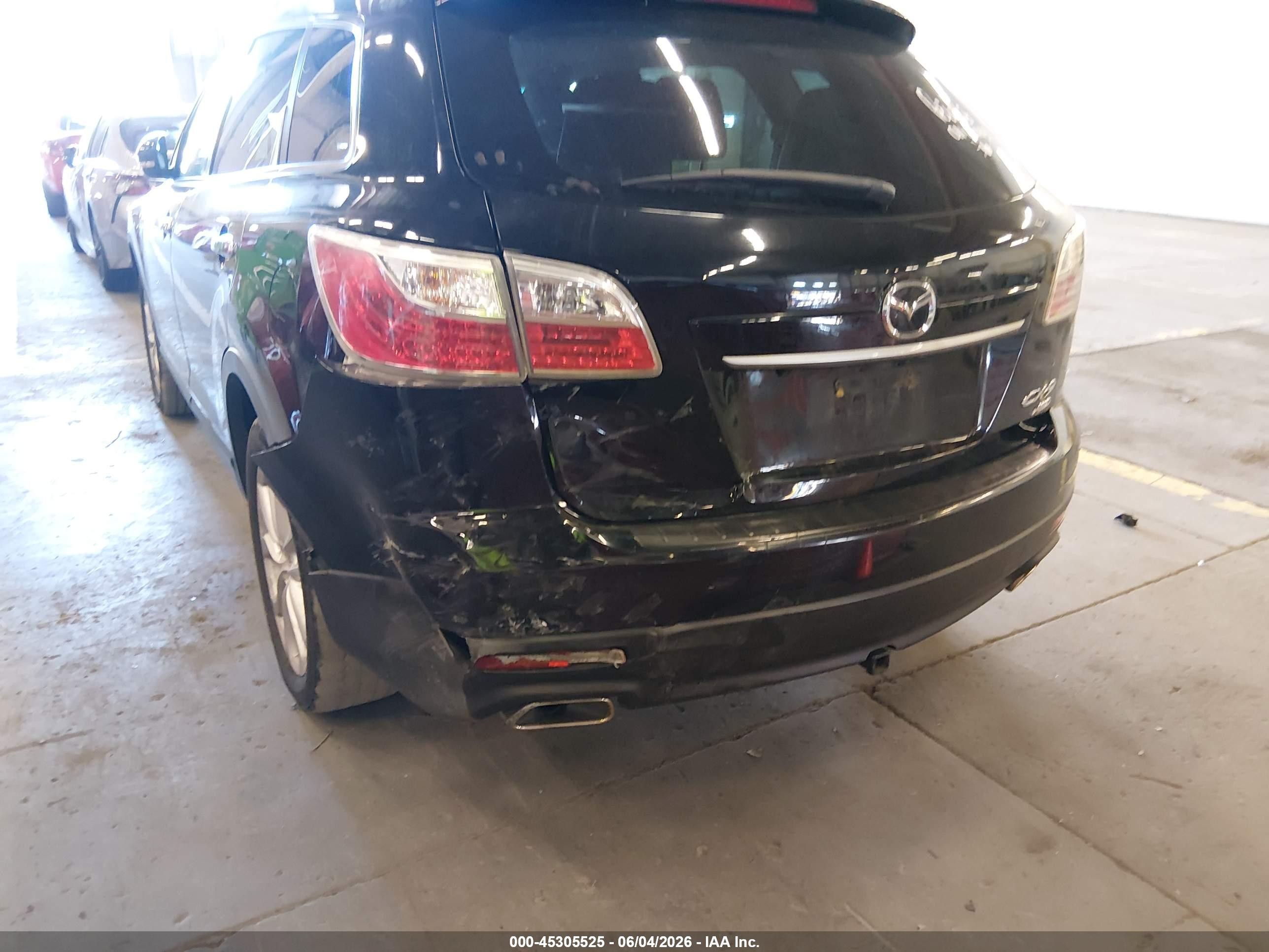 2012 Mazda Cx-9 Grand Touring Black vin: JM3TB3DV6C0348394