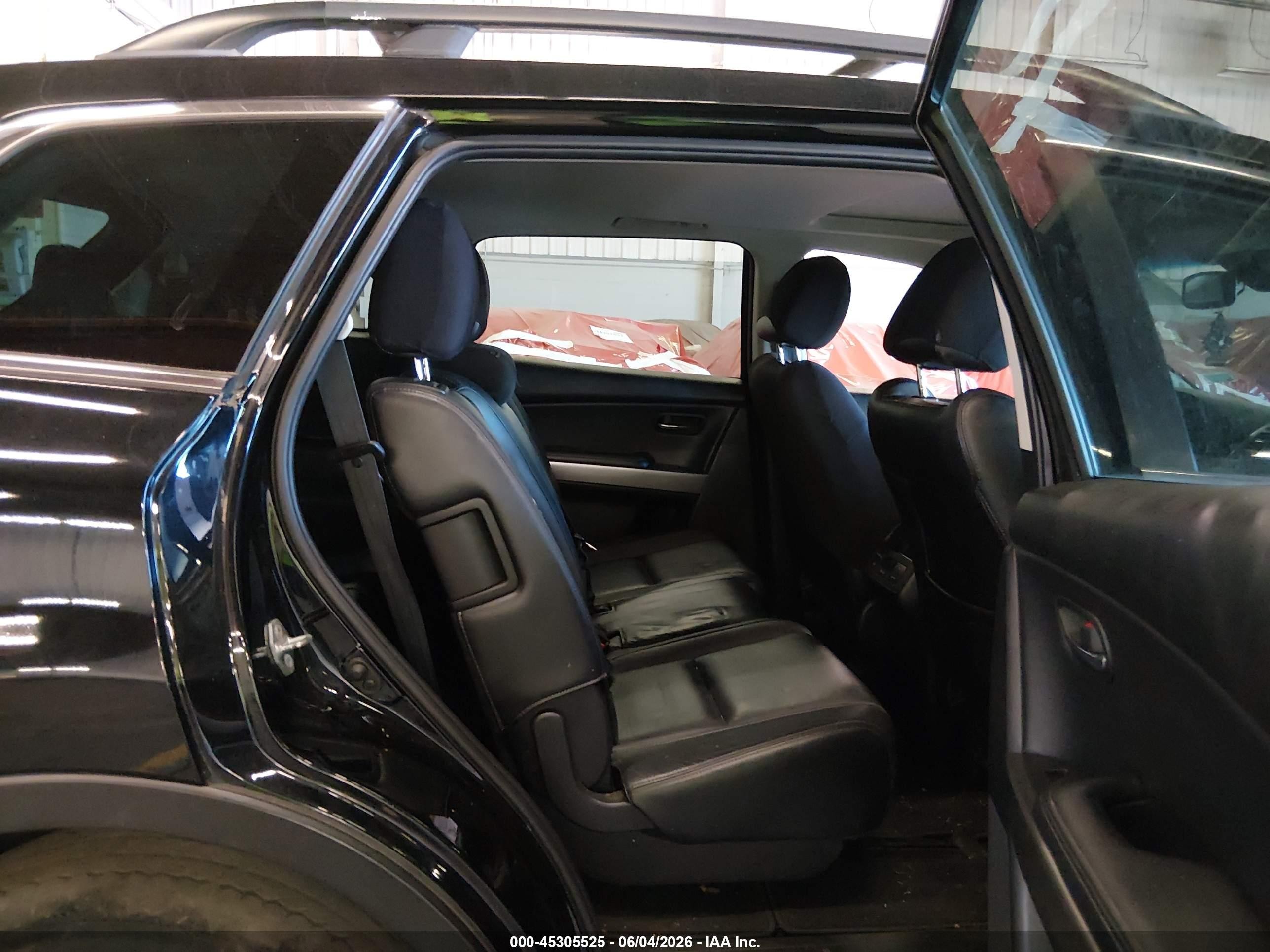 2012 Mazda Cx-9 Grand Touring Black vin: JM3TB3DV6C0348394