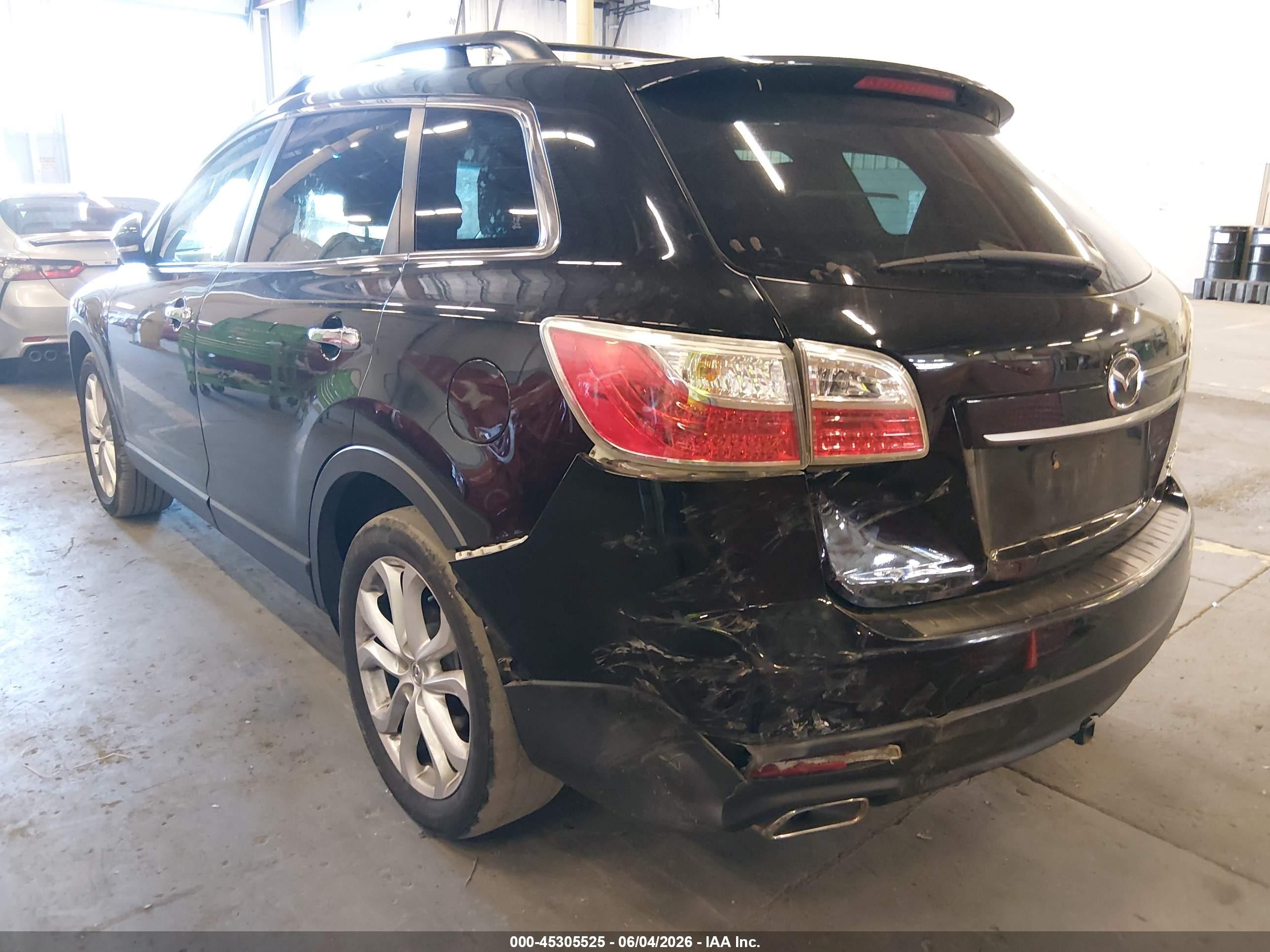 2012 Mazda Cx-9 Grand Touring Black vin: JM3TB3DV6C0348394