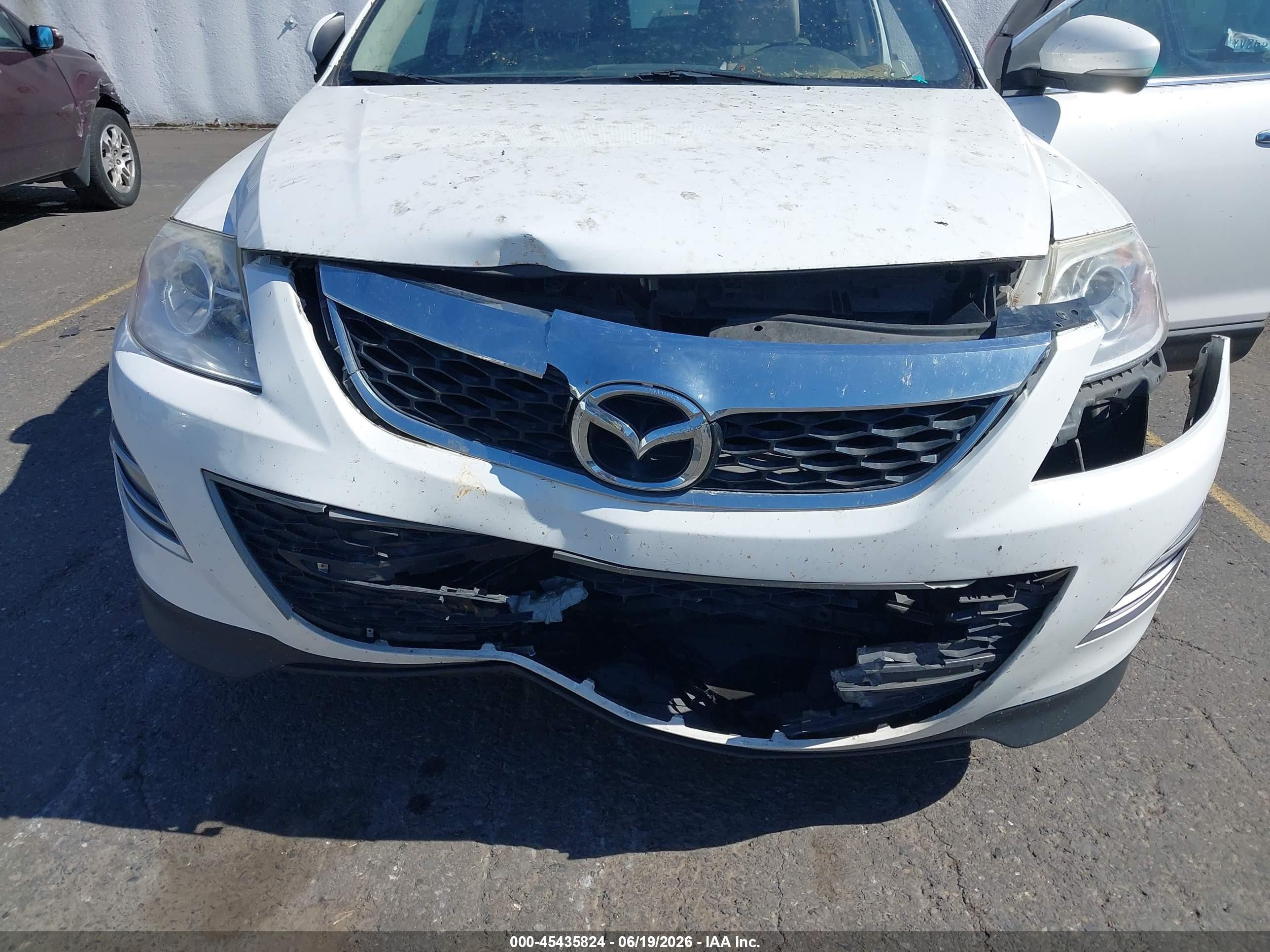 2012 Mazda Cx-9 Grand Touring White vin: JM3TB3DV6C0348590