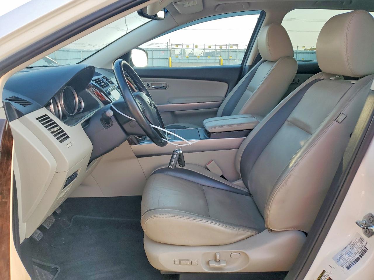 2012 Mazda Cx-9 White vin: JM3TB3DV6C0354258