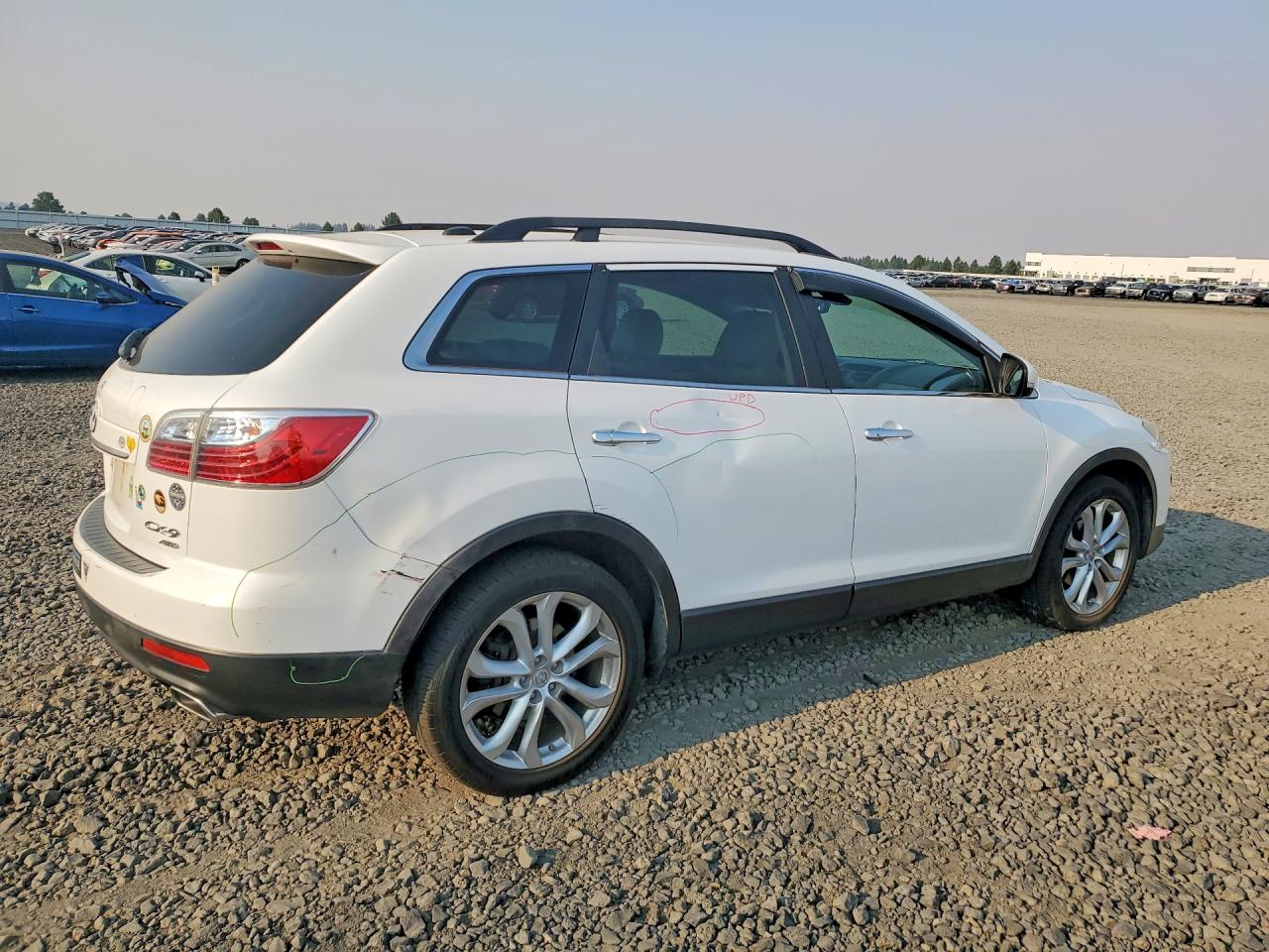 2012 Mazda Cx-9 White vin: JM3TB3DV6C0354258
