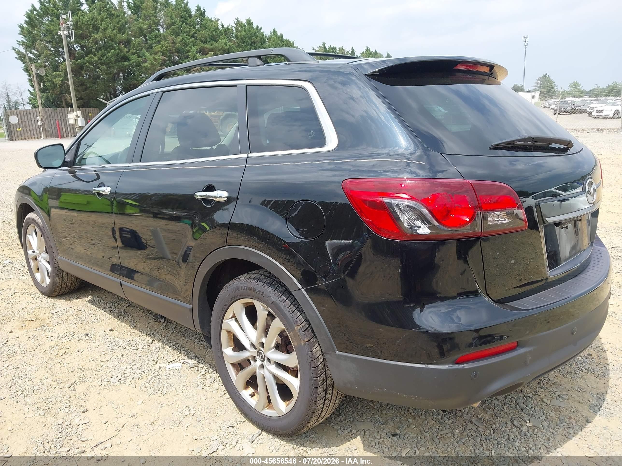 2013 Mazda Cx-9 Grand Touring Black vin: JM3TB3DV6D0402777