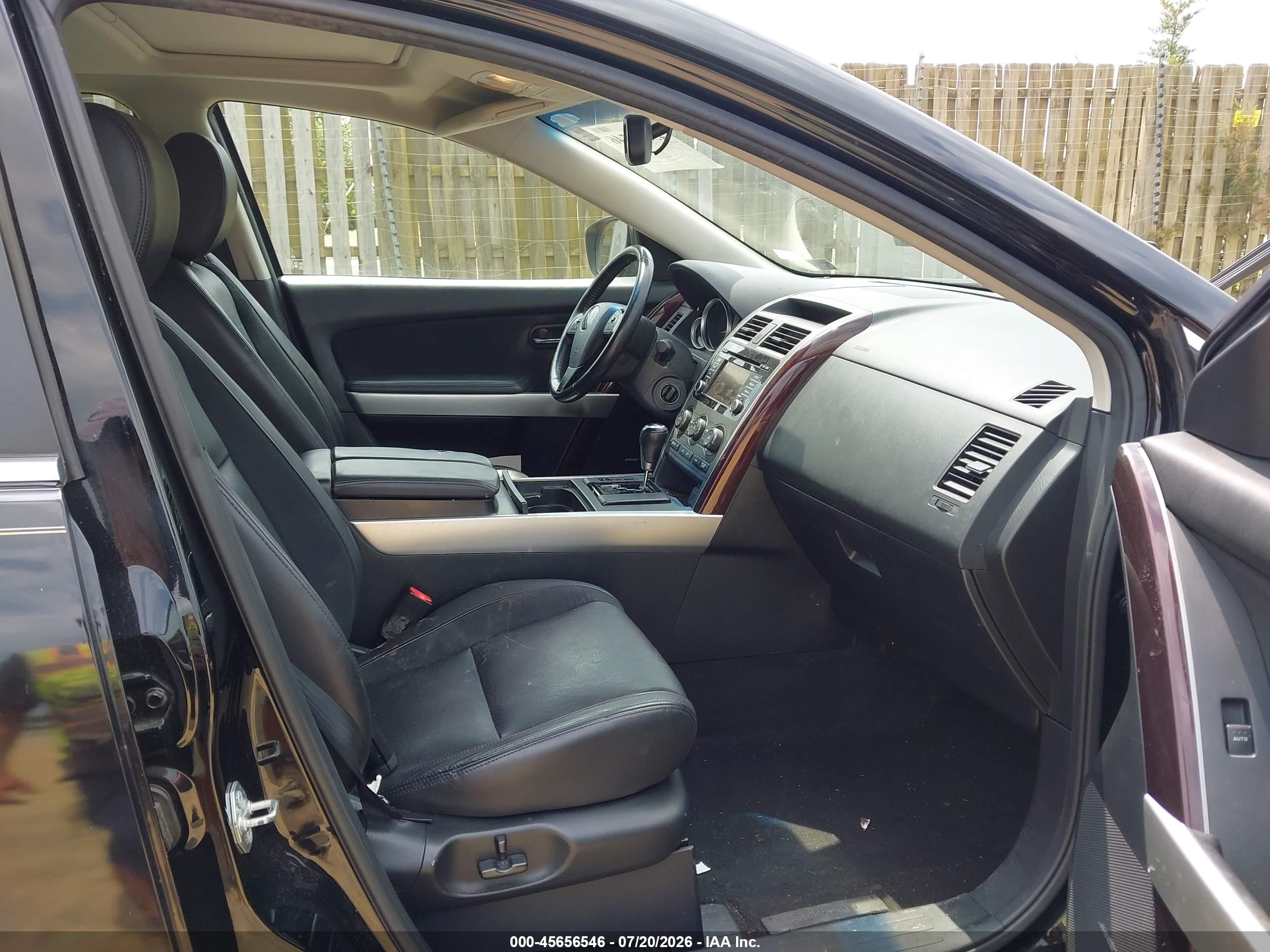 2013 Mazda Cx-9 Grand Touring Black vin: JM3TB3DV6D0402777