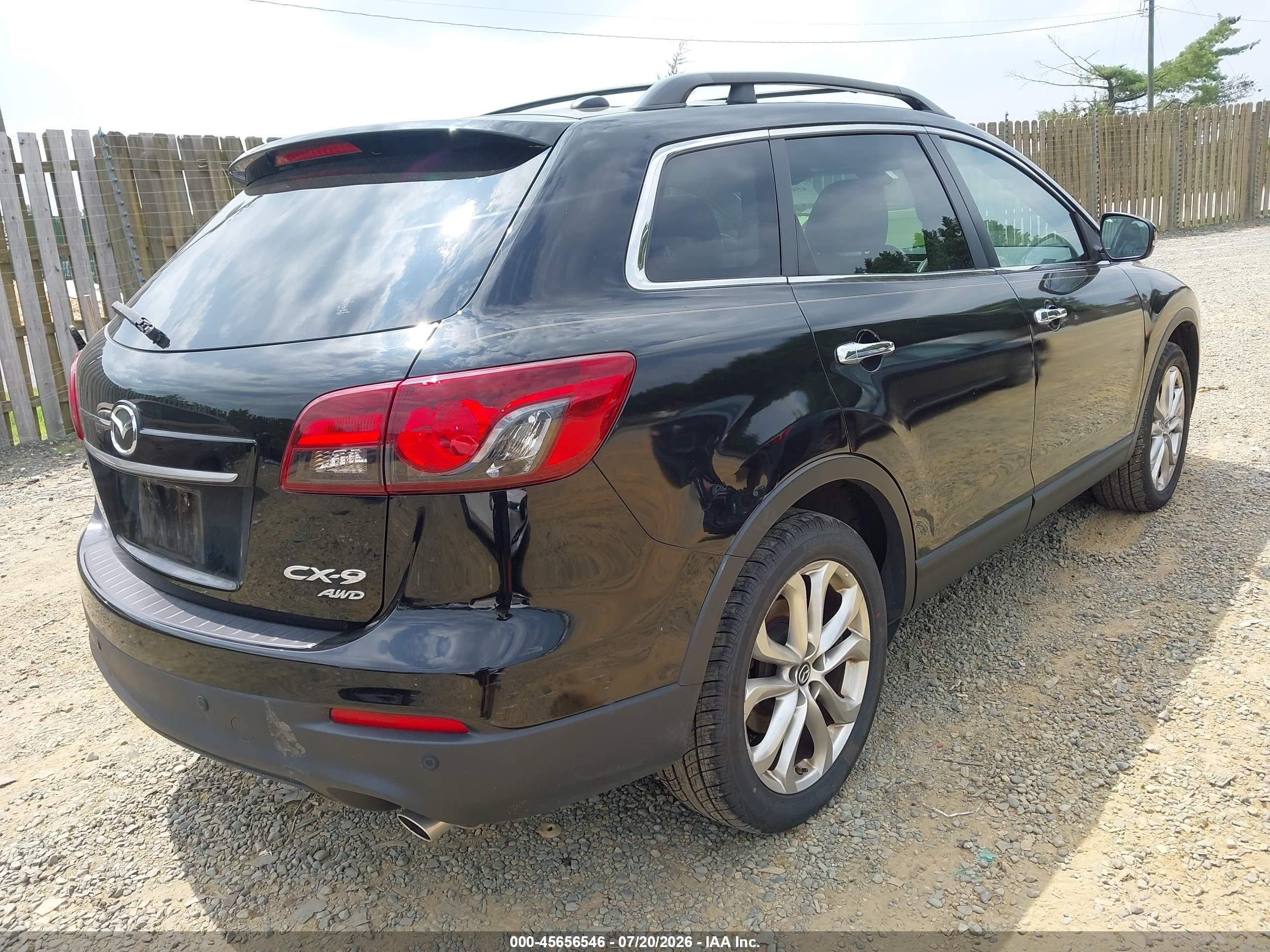 2013 Mazda Cx-9 Grand Touring Black vin: JM3TB3DV6D0402777