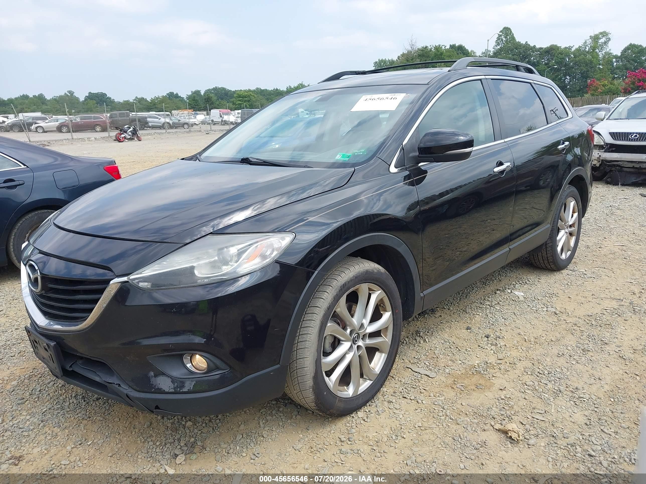 2013 Mazda Cx-9 Grand Touring Black vin: JM3TB3DV6D0402777