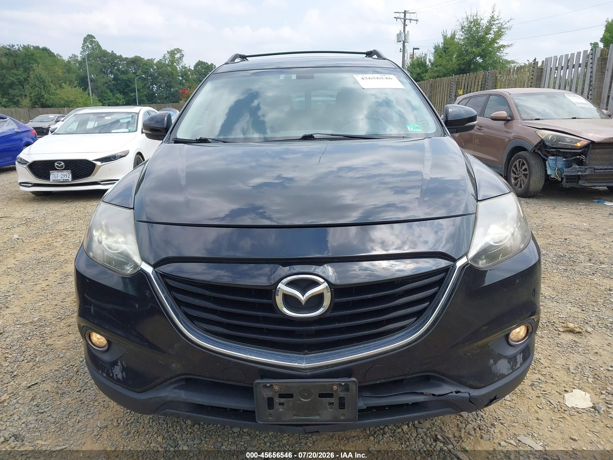 2013 Mazda Cx-9 Grand Touring Black vin: JM3TB3DV6D0402777