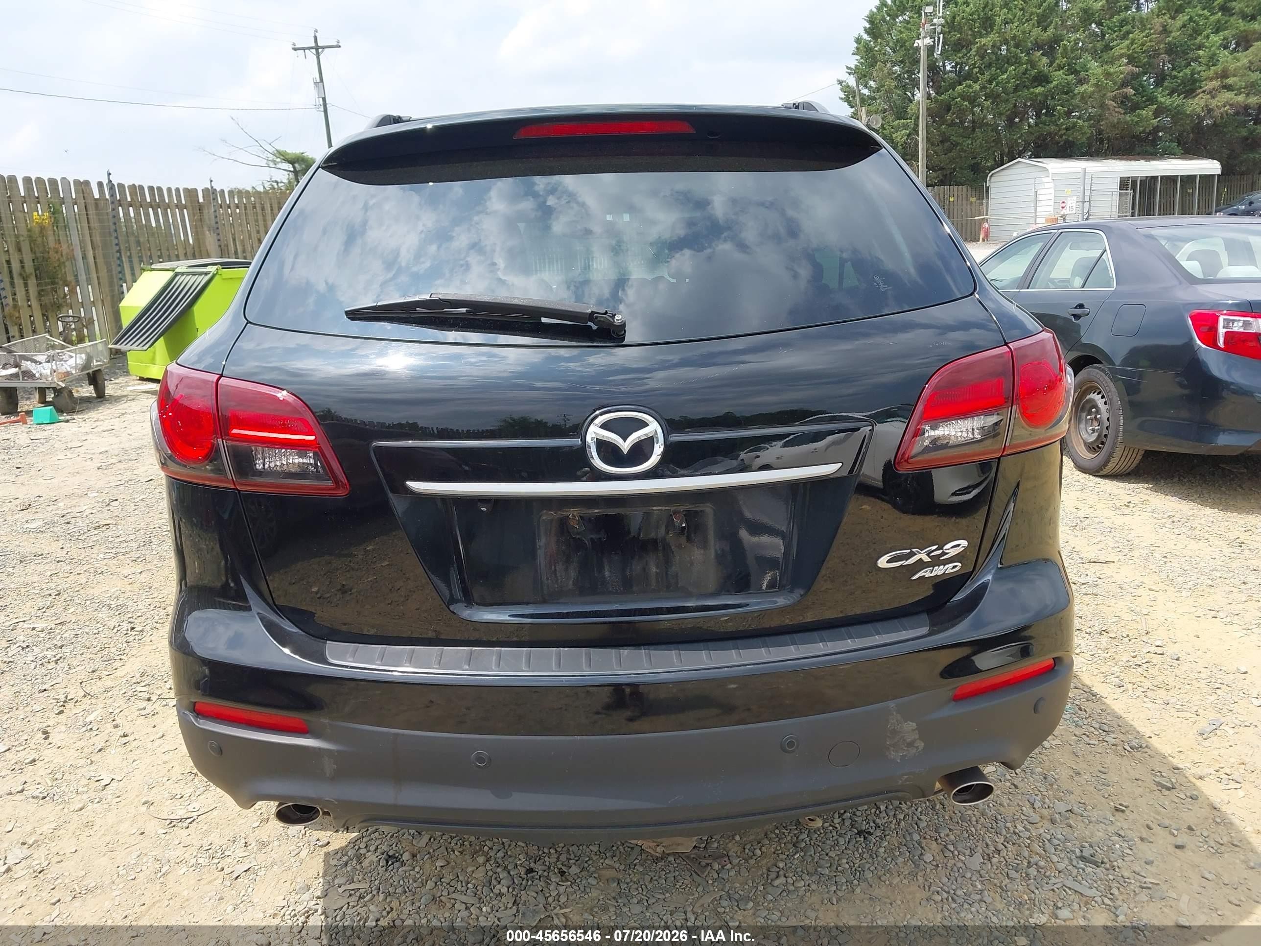 2013 Mazda Cx-9 Grand Touring Black vin: JM3TB3DV6D0402777