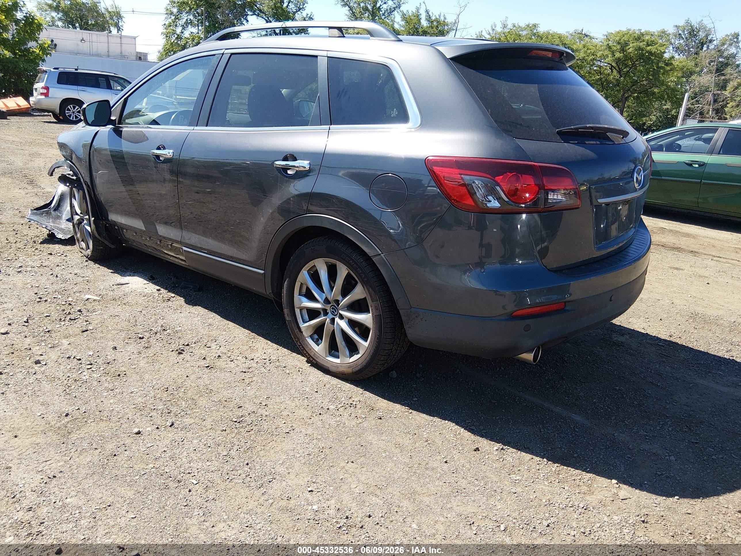 2014 Mazda Cx-9 Grand Touring Gray vin: JM3TB3DV6E0440558
