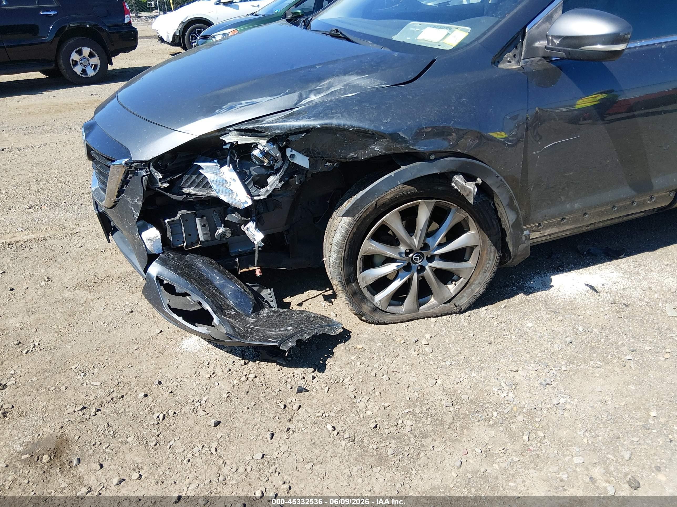 2014 Mazda Cx-9 Grand Touring Gray vin: JM3TB3DV6E0440558