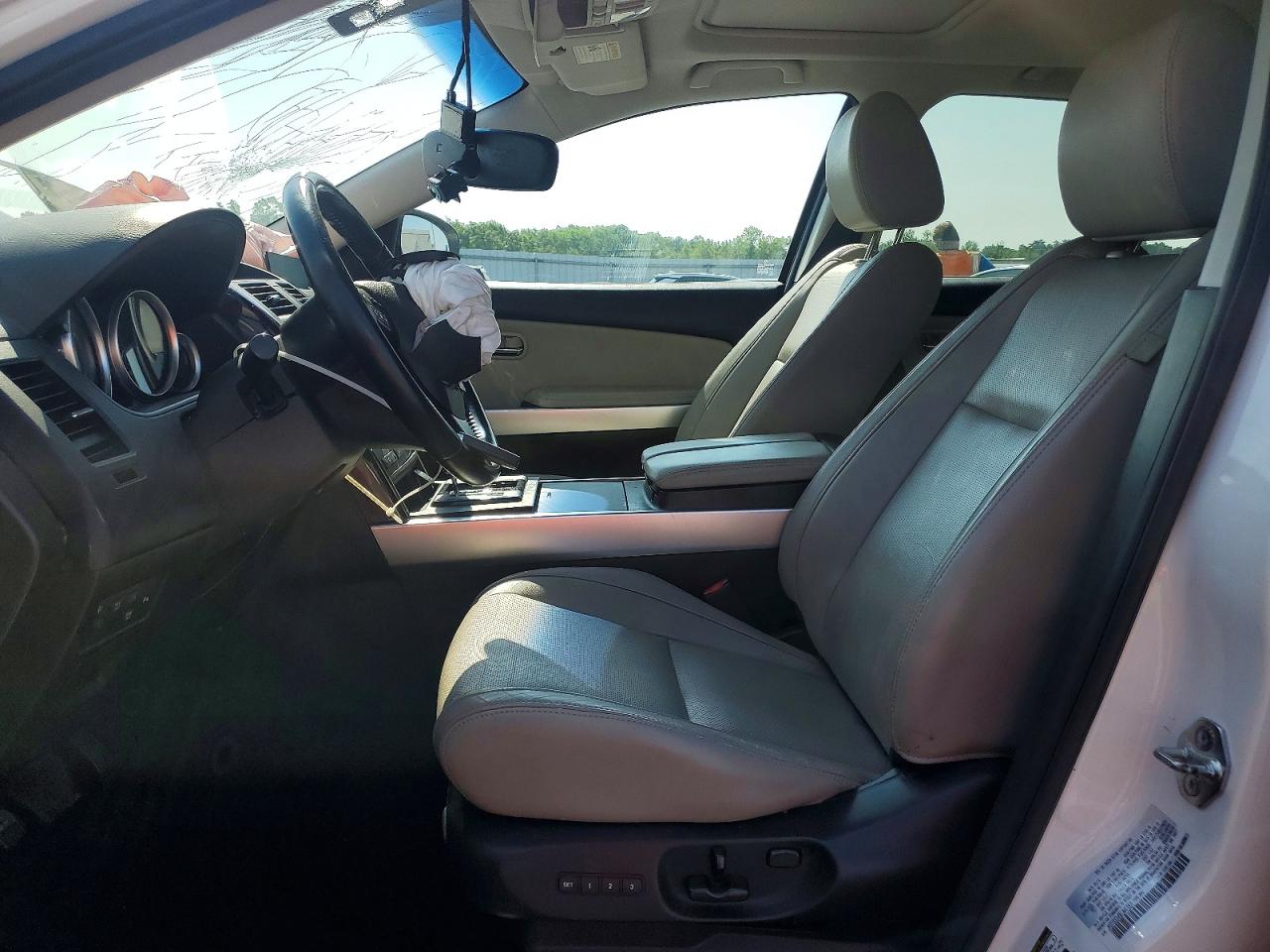 2014 Mazda Cx-9 Grand Touring White vin: JM3TB3DV6E0443301