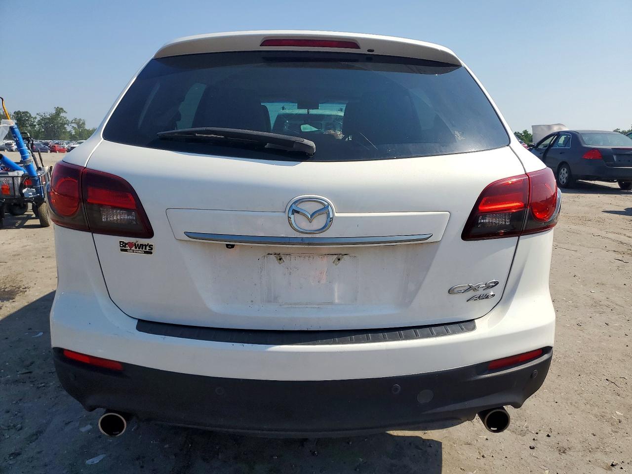 2014 Mazda Cx-9 Grand Touring White vin: JM3TB3DV6E0443301